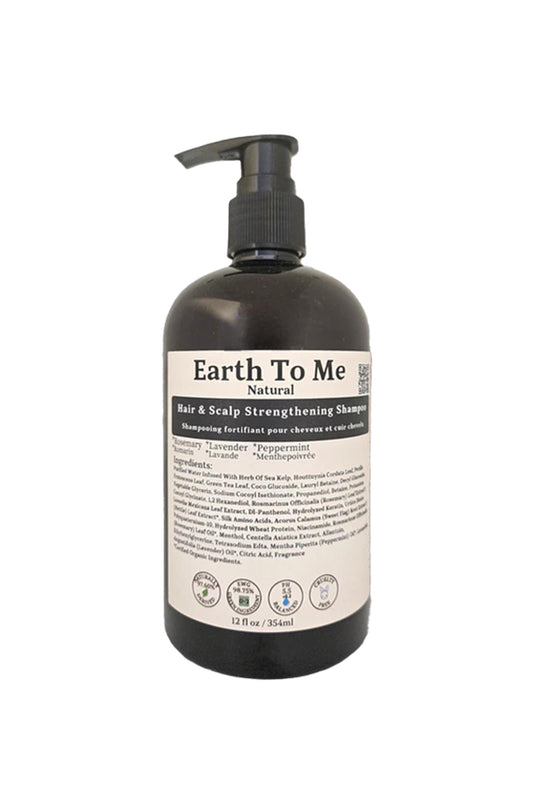 EARTH TO ME HAIR & SCALP STRENGTHENING SHAMPOO 12oz - BSW BEAUTY CANADA