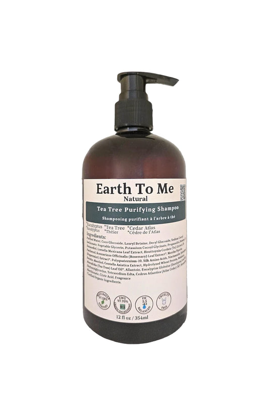 EARTH TO ME TEA TREE PURIFYING SHAMPOO 12oz - BSW BEAUTY CANADA