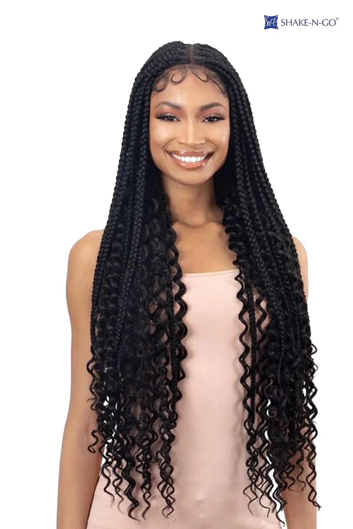 SHAKE N GO FREETRESS EQUAL BRAIDED LACE FRONT WIG KNOTLESS BOHO BOX - BSW BEAUTY CANADA