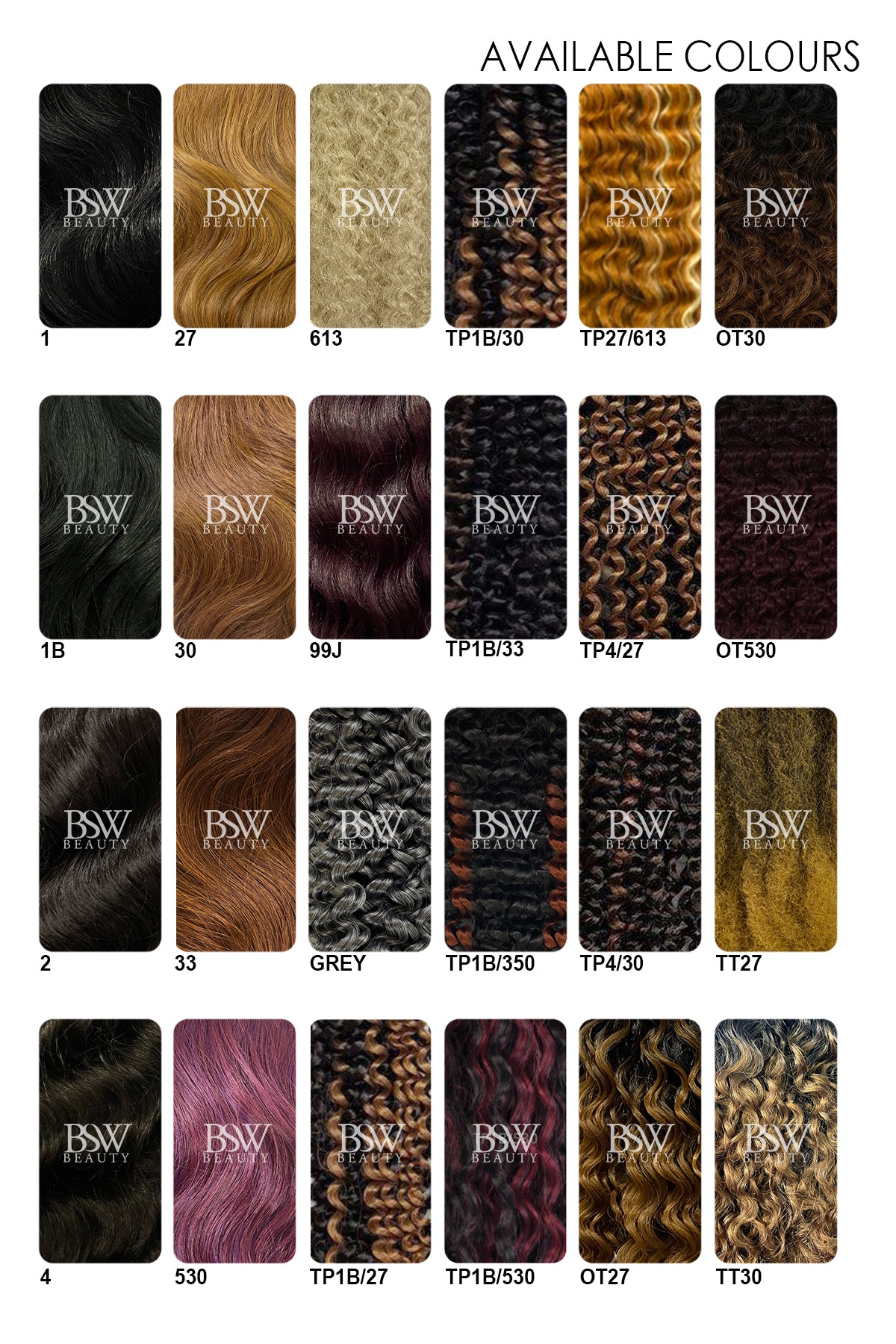 Braid Color Number 8 ALL BRAIDS