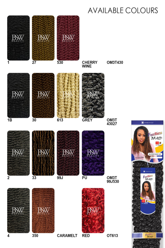 SHAKE N GO FREETRESS CROCHET BRAID  WATER WAVE 22" - BSW BEAUTY CANADA