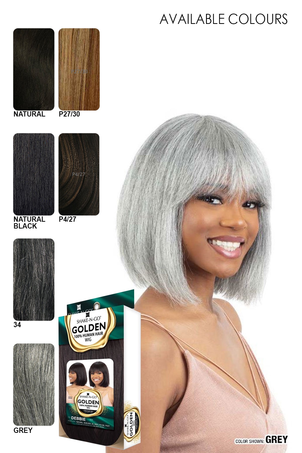 SHAKE N GO PREMIUM COLLECTION GOLDEN WIG - DEBBIE - BSW BEAUTY CANADA