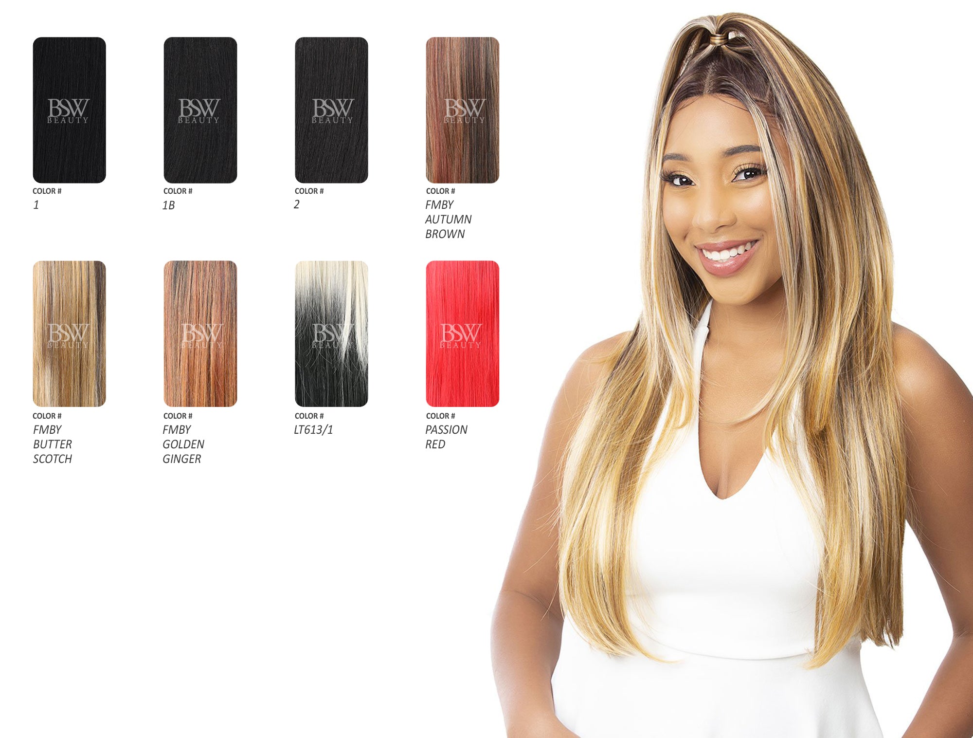 NUTIQUE ILLUZE SYNTHETIC HAIR HD LACE WIG - STRAIGHT 27