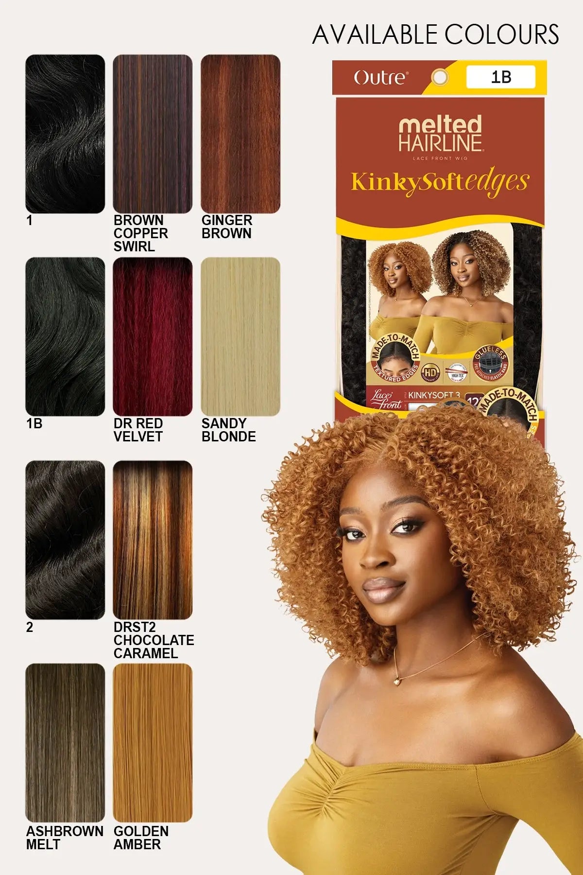 OUTRE MELTED HAIRLINE LACE FRONT WIG - KINKY SOFT 3