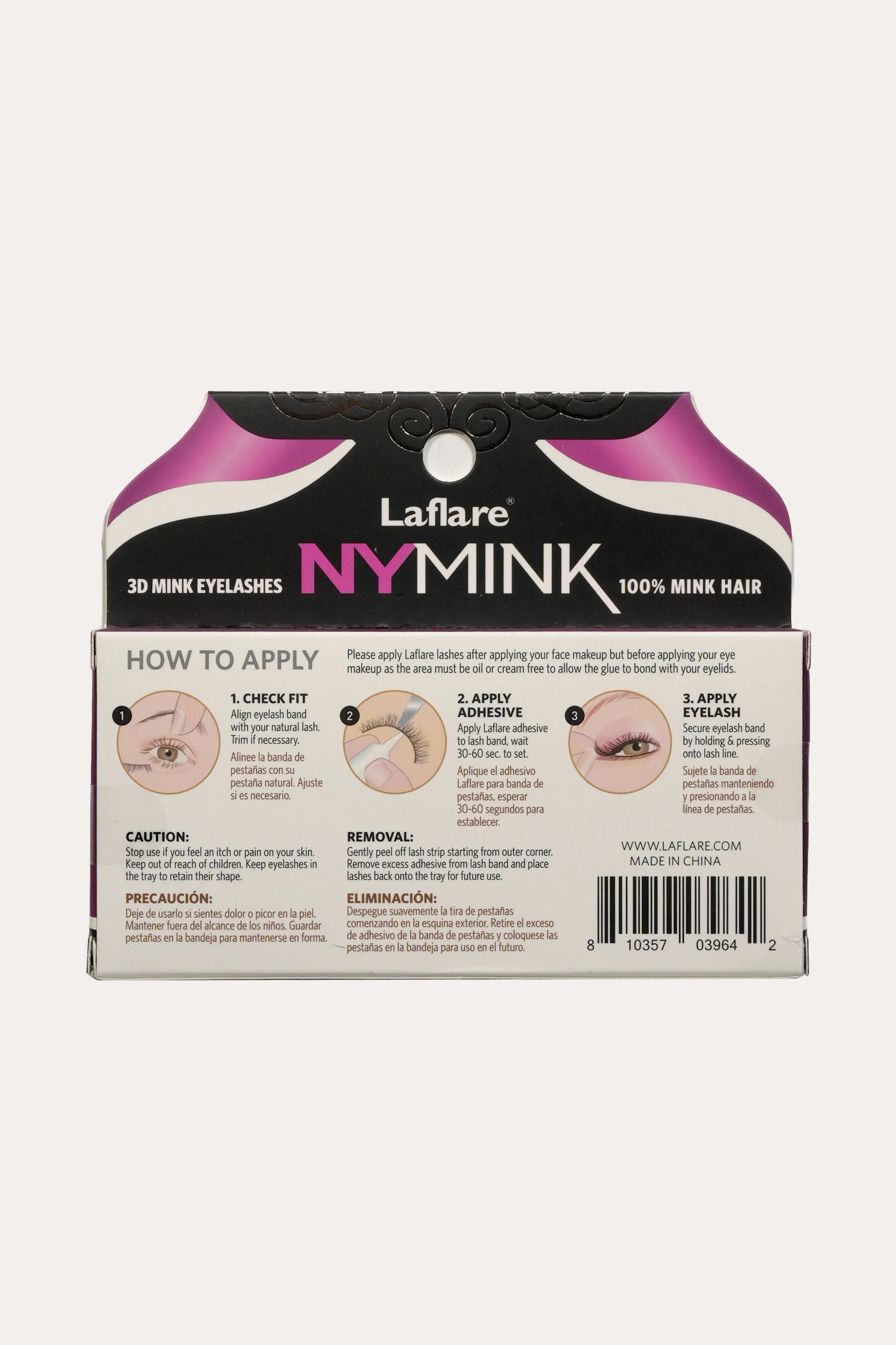 LAFLARE  3D NY MINK LASHES