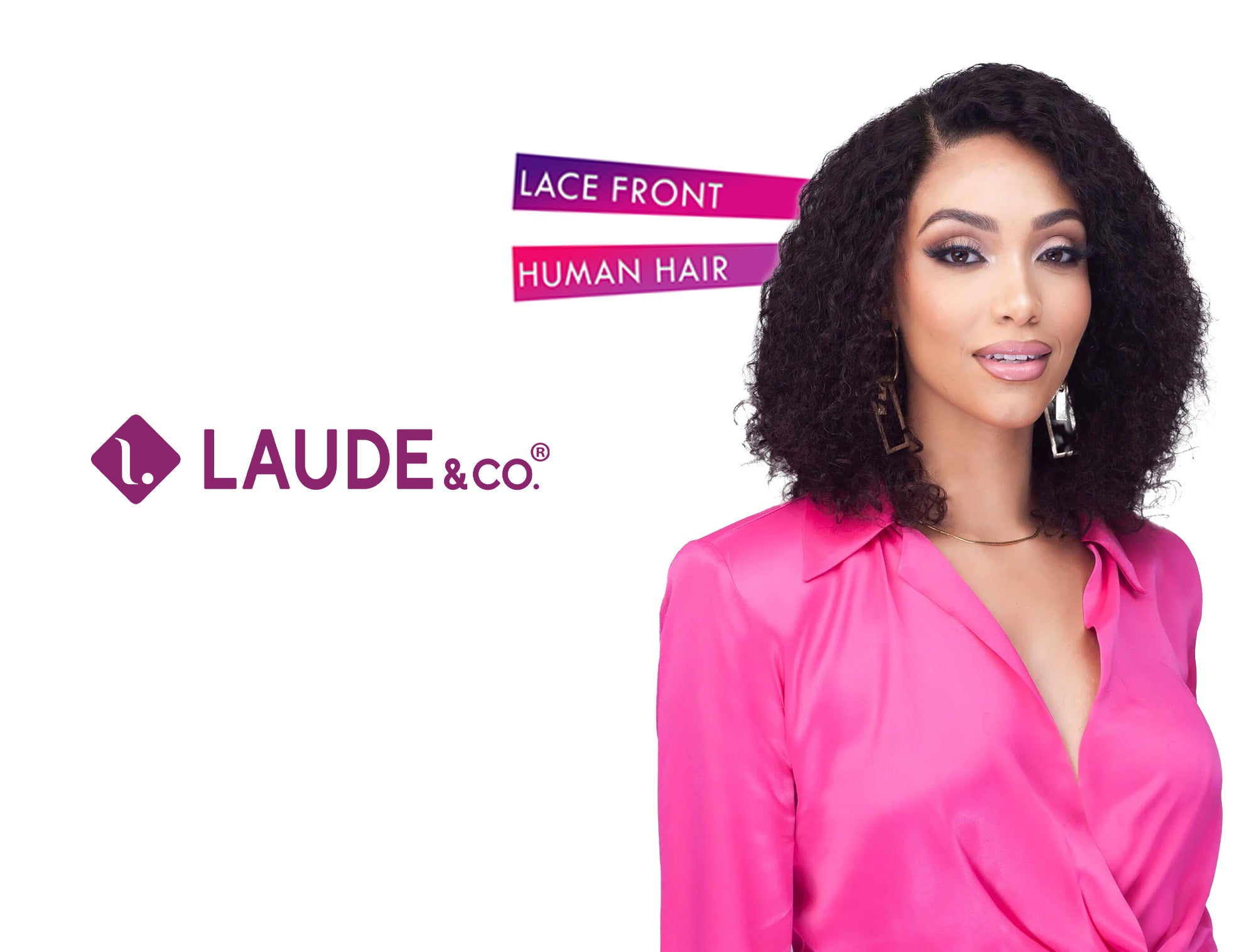 LAUDE & CO FREE PARTING LACE FRONTAL WIG 100% UNPROCESSED HUMAN HAIR - UGHL005 ELYNN