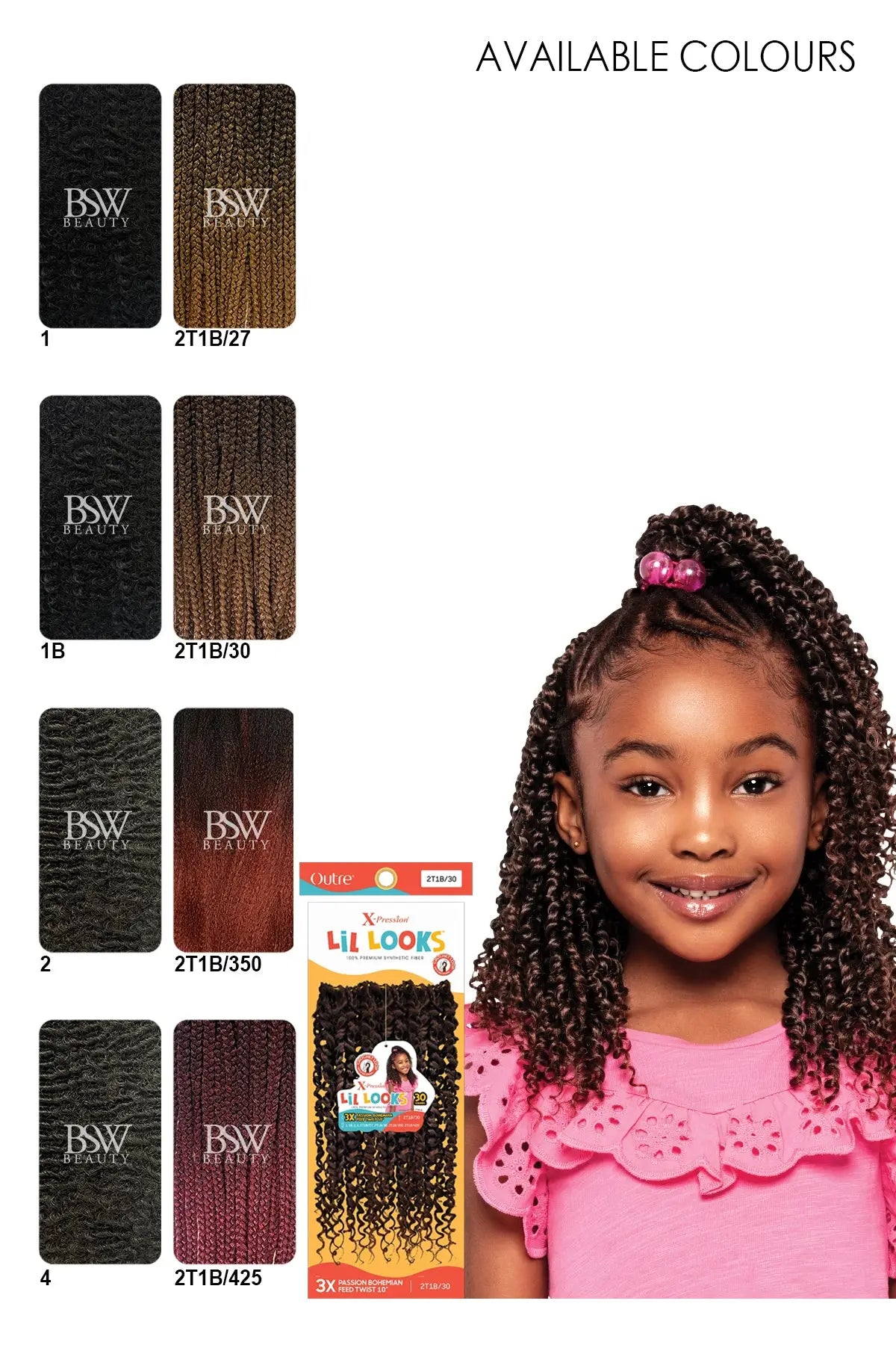 OUTRE X-PRESSION LIL 3X LOOKS CROCHET BRAID - BOHEMIAN FEED TWIST 10" - BSW BEAUTY CANADA