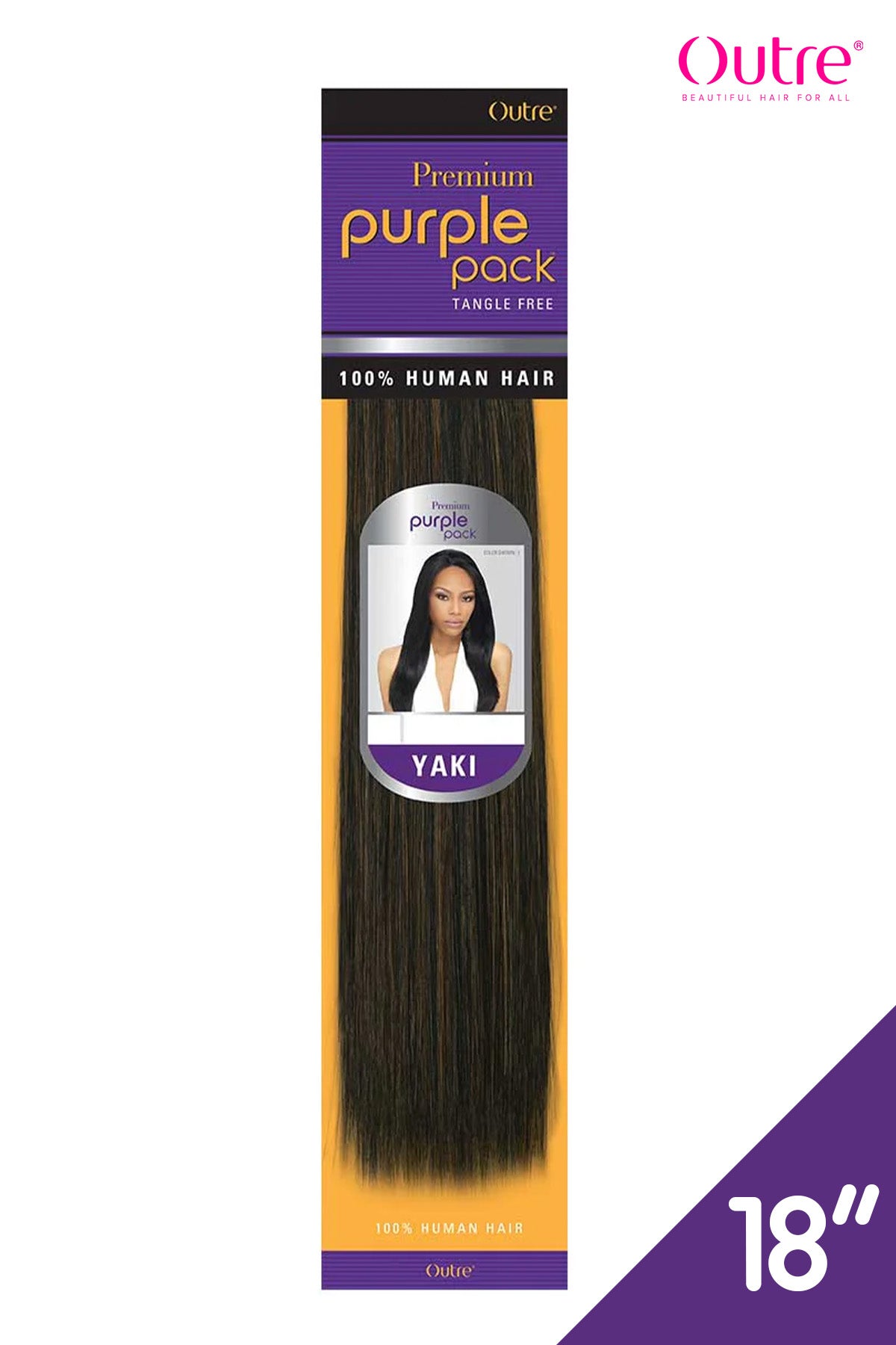 OUTRE PREMIUM PURPLE PACK YAKI 18" - BSW BEAUTY CANADA