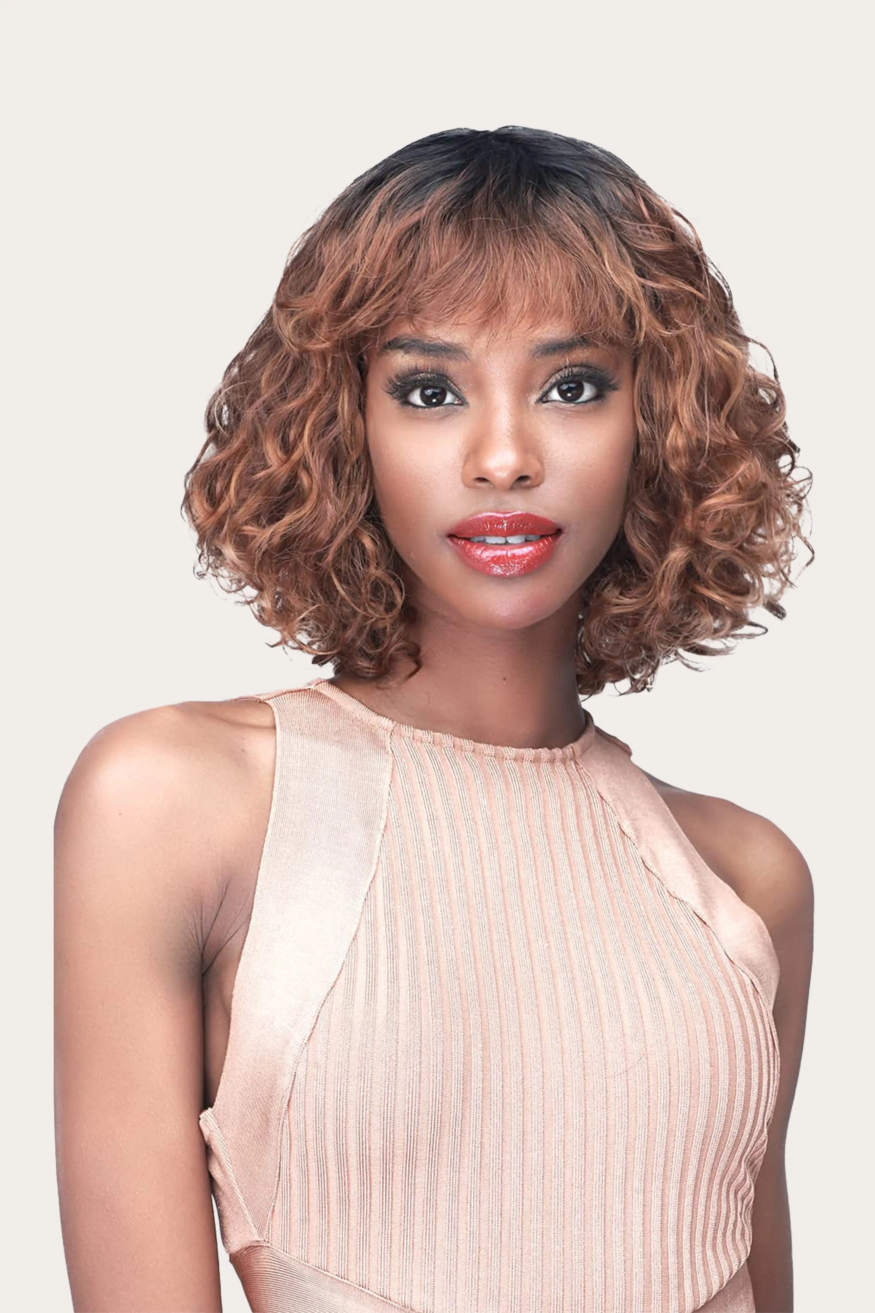 BOBBI BOSS BOB CURLY SYNTHETIC WIG - M1202 TIANA - BSW BEAUTY CANADA
