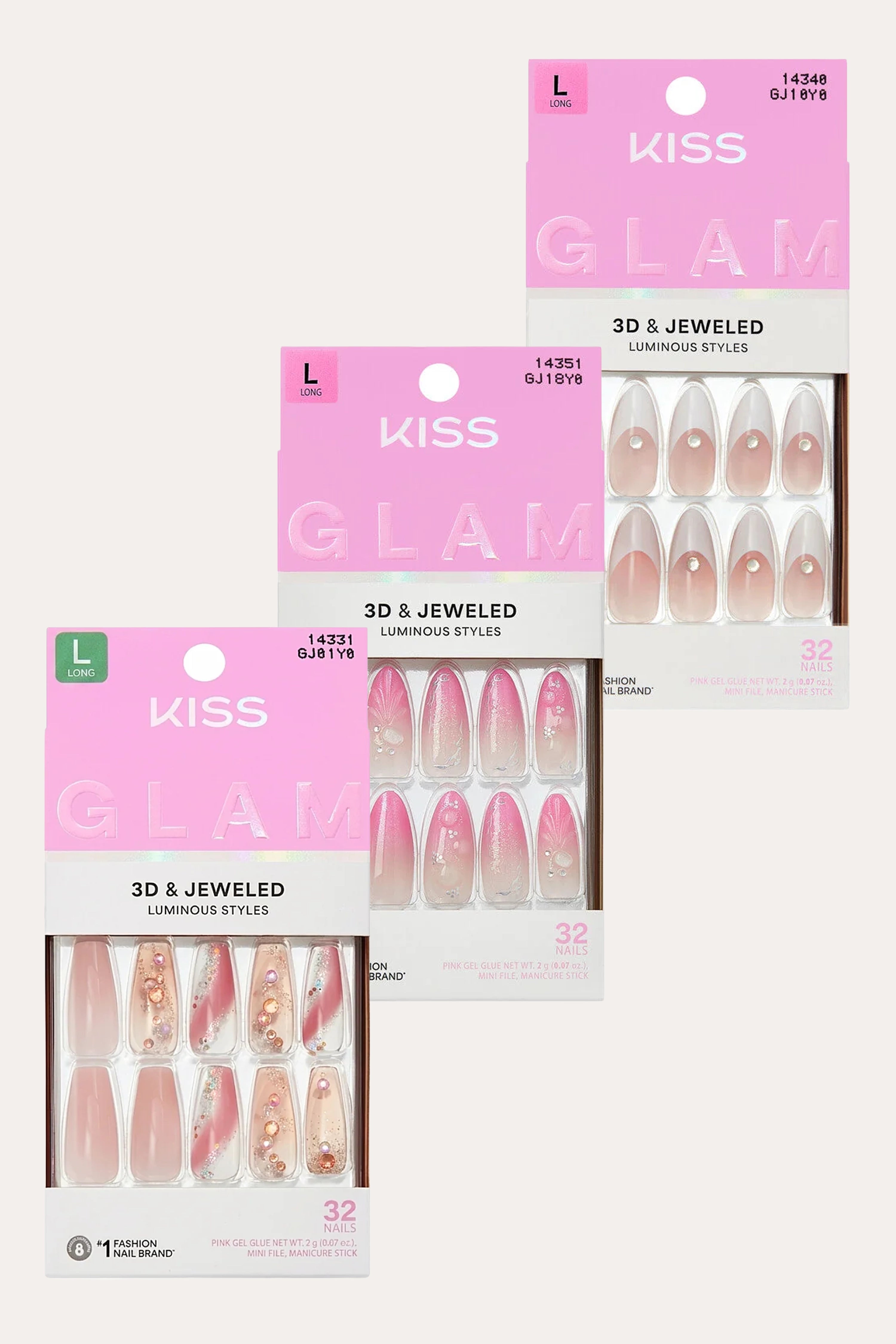 KISS GLAM JEWELED NAILS