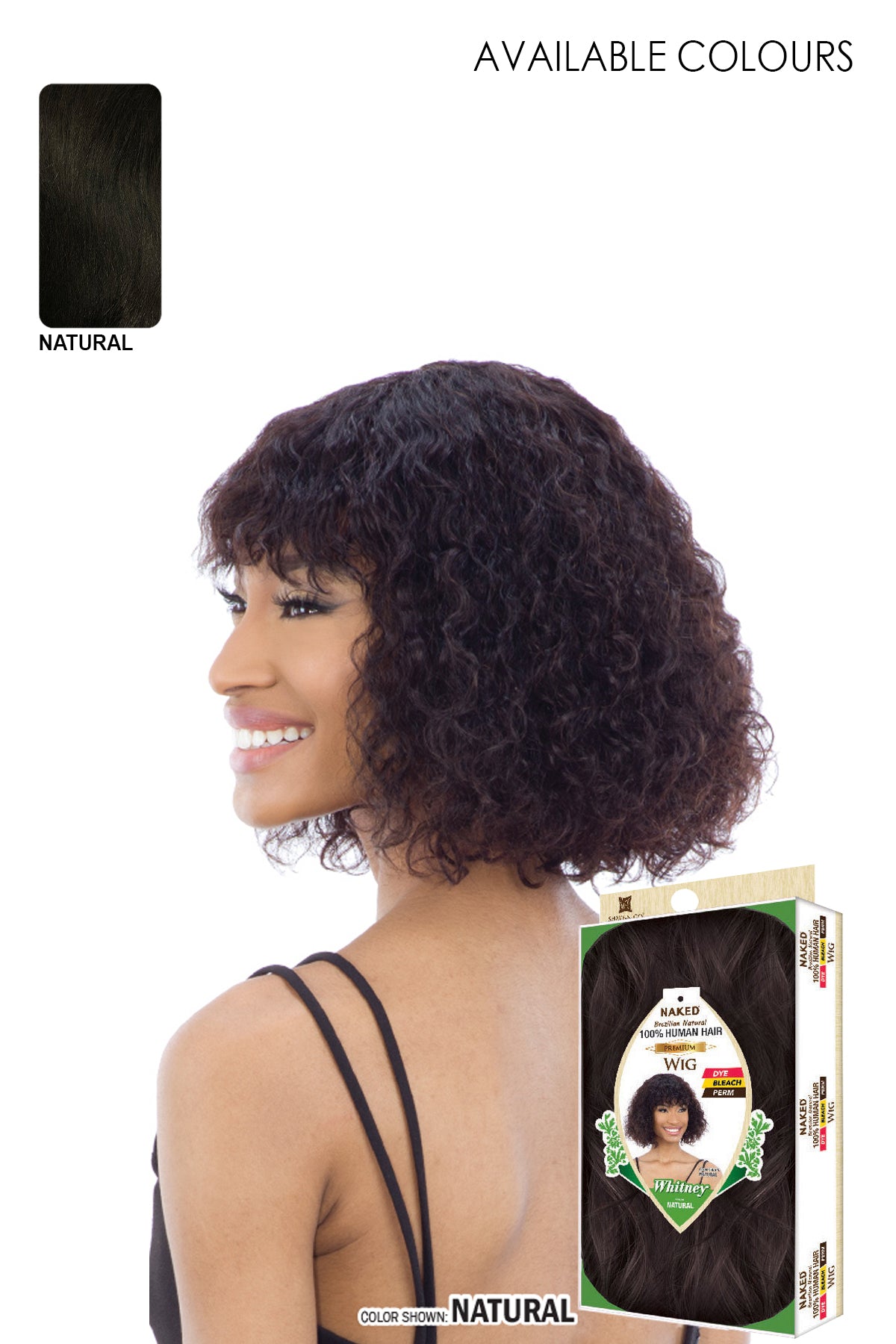 SHAKE N GO NAKED BRAZILIAN NATURAL 100% HUMAN HAIR WIG - WHITNEY - BSW BEAUTY CANADA