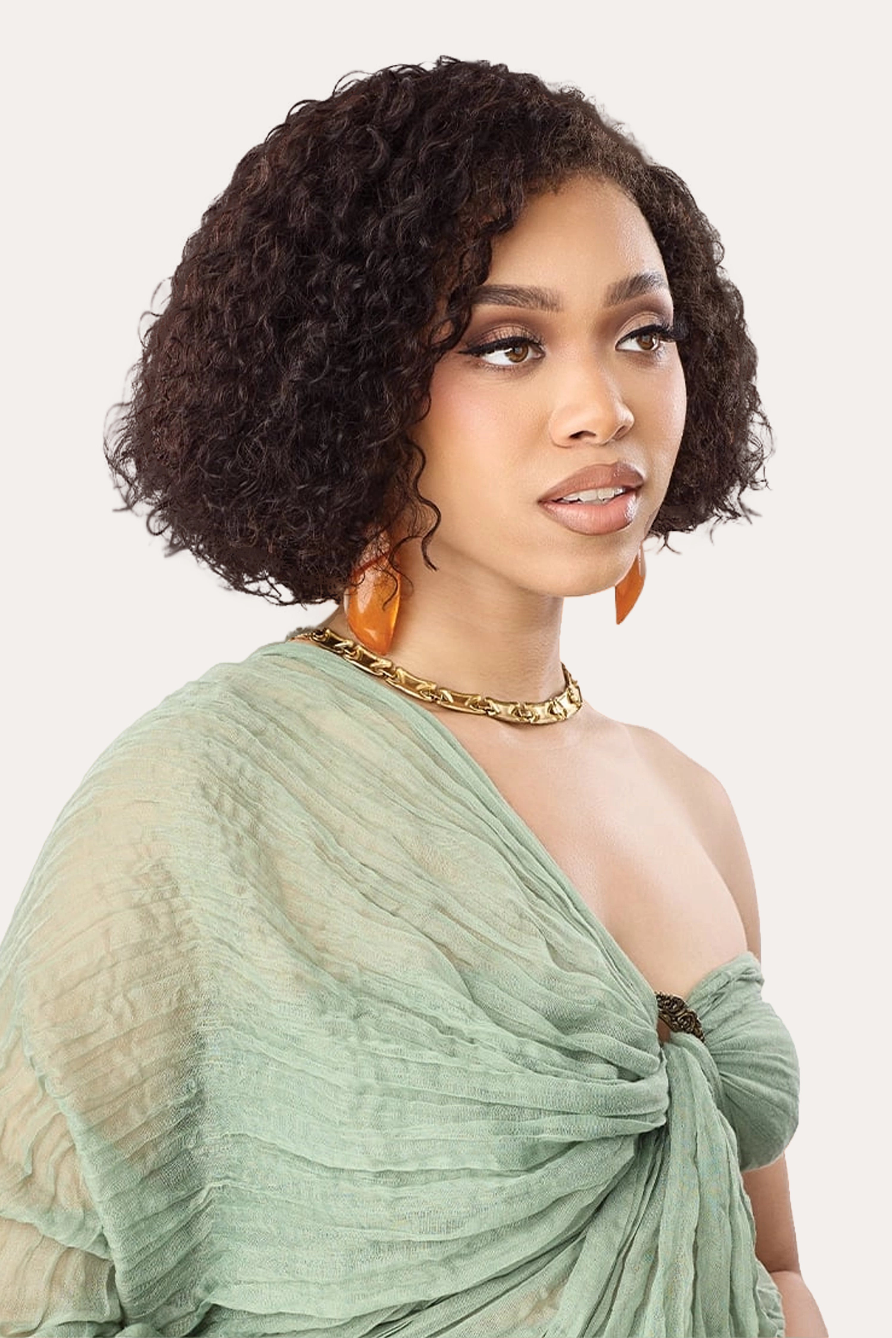 OUTRE EVERROOT UNPROCESSED HUMAN HAIR HALF WIG - HH SPANISH WAVES 10"