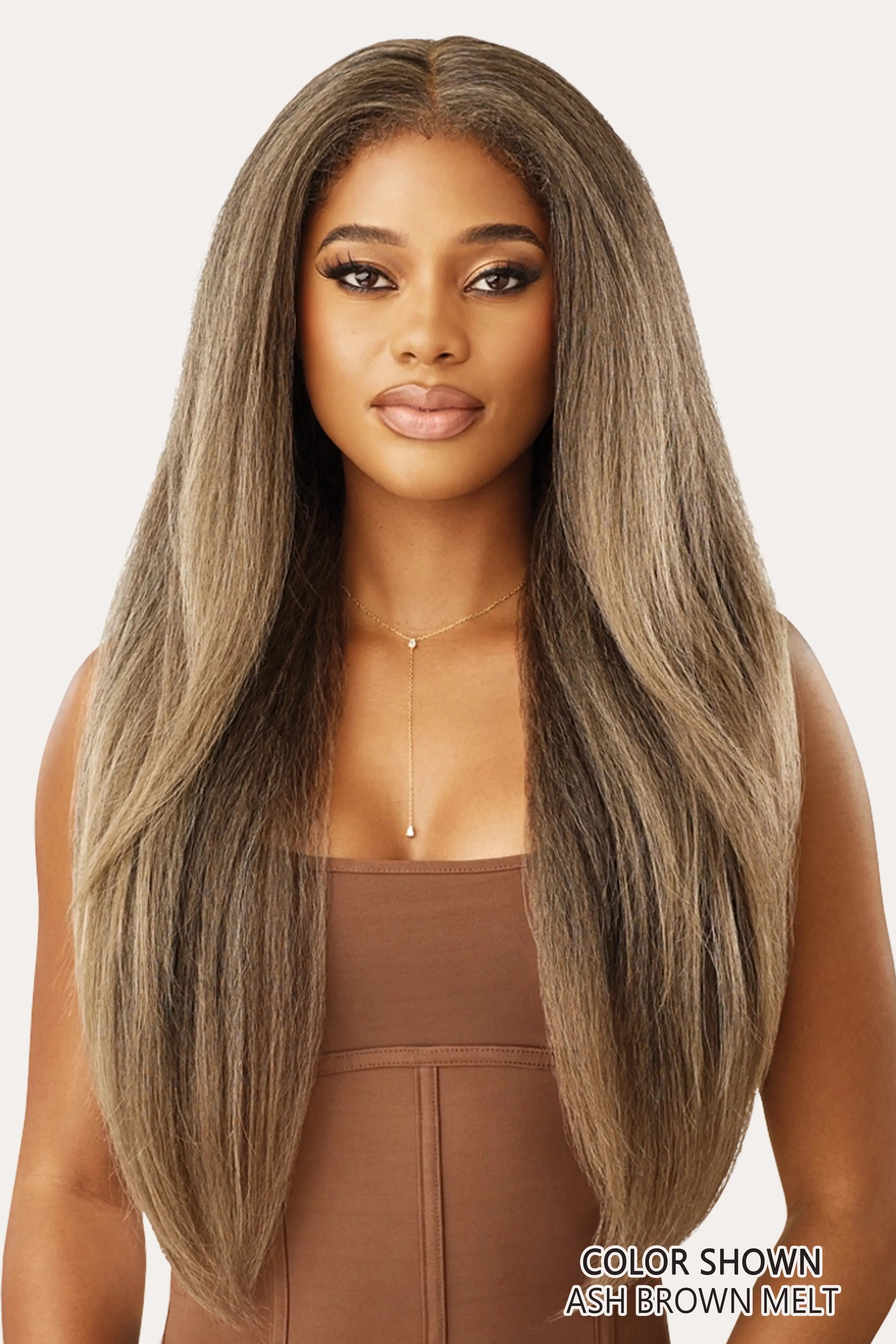OUTRE PERRUQUE AVANT EN DENTELLE MÊCHÉE MELTED HAIRLINE - KINKY SOFT 1