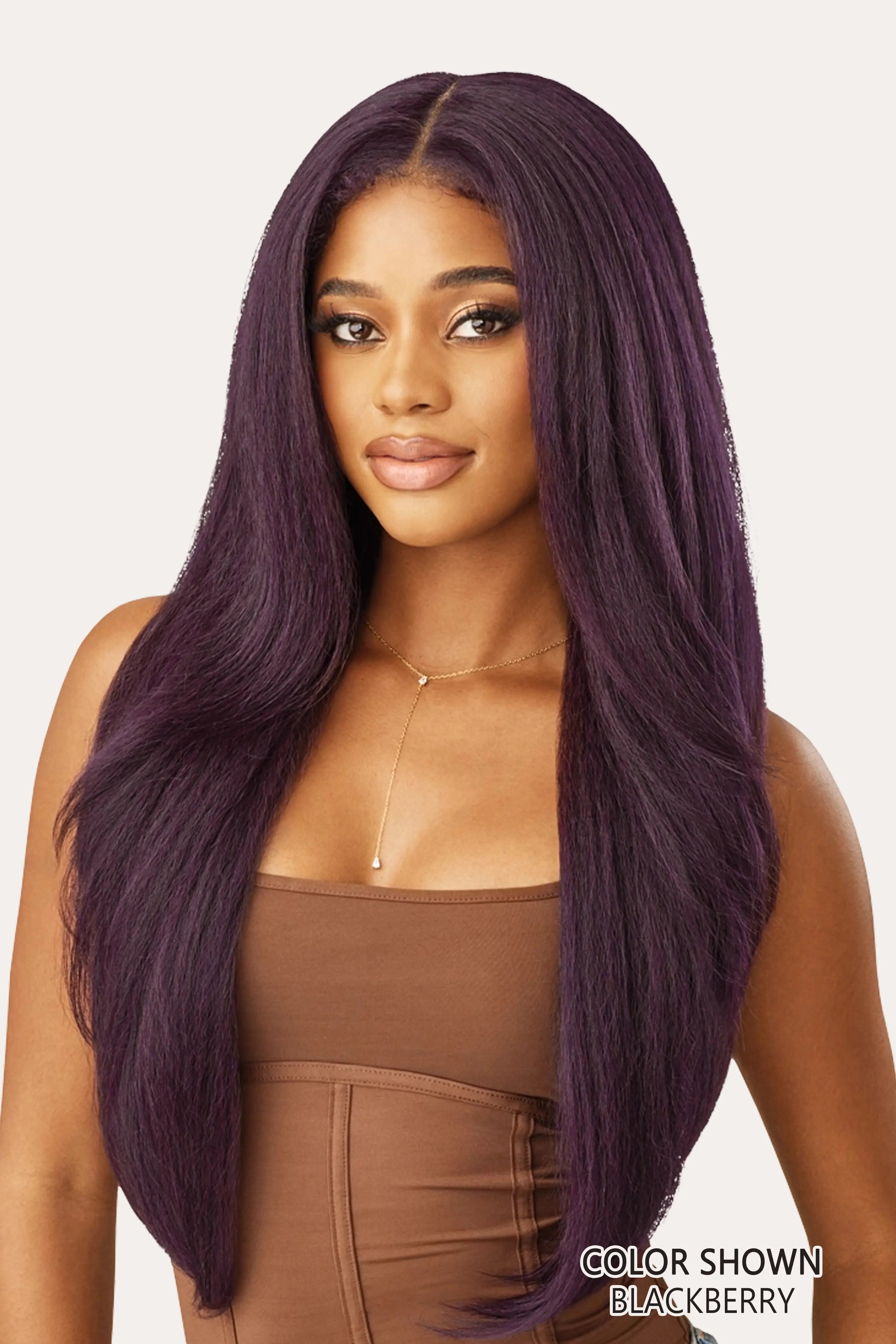 OUTRE PERRUQUE AVANT EN DENTELLE MÊCHÉE MELTED HAIRLINE - KINKY SOFT 1