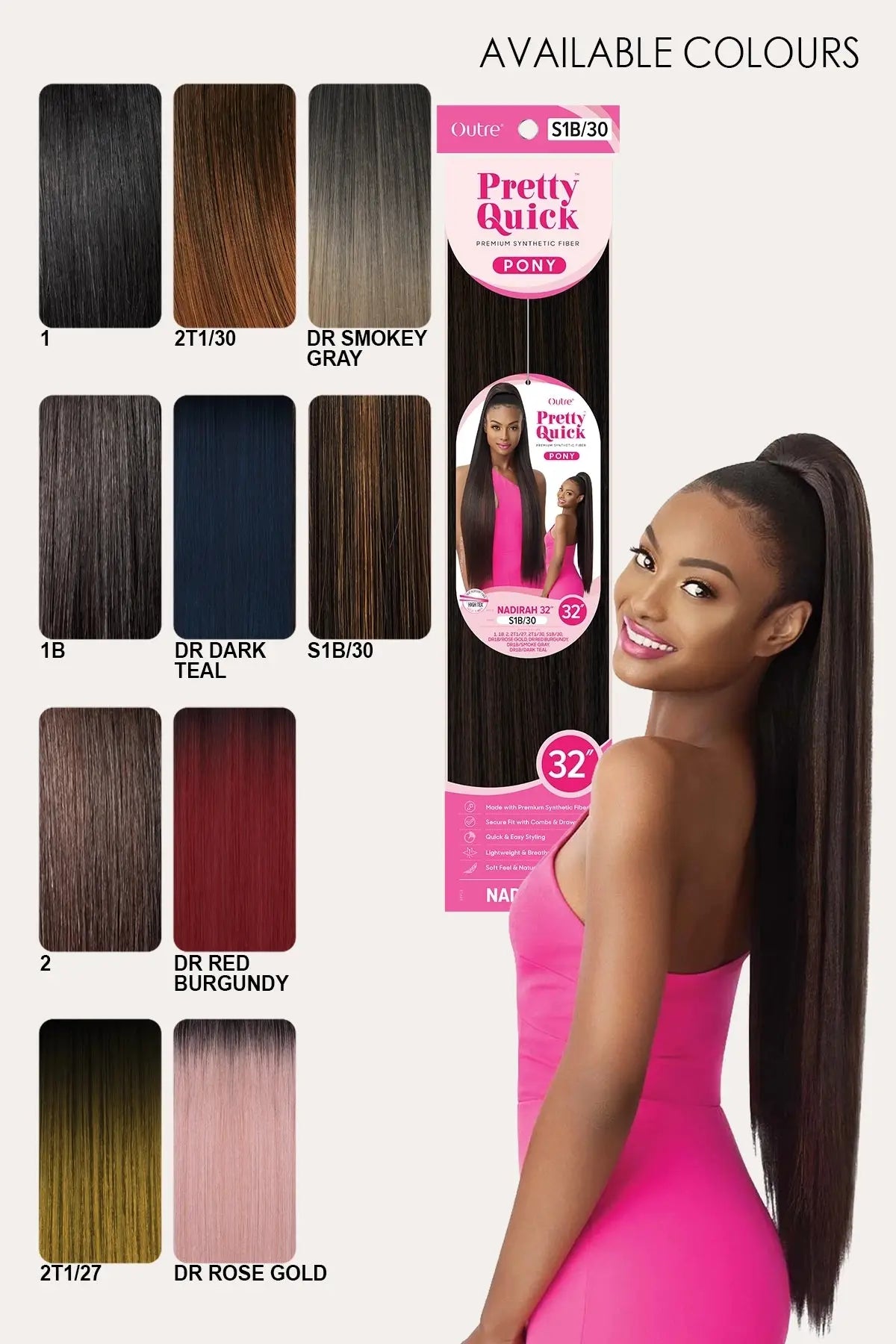 OUTRE PRETTY QUICK PONYTAIL NADIRAH 81 cm
