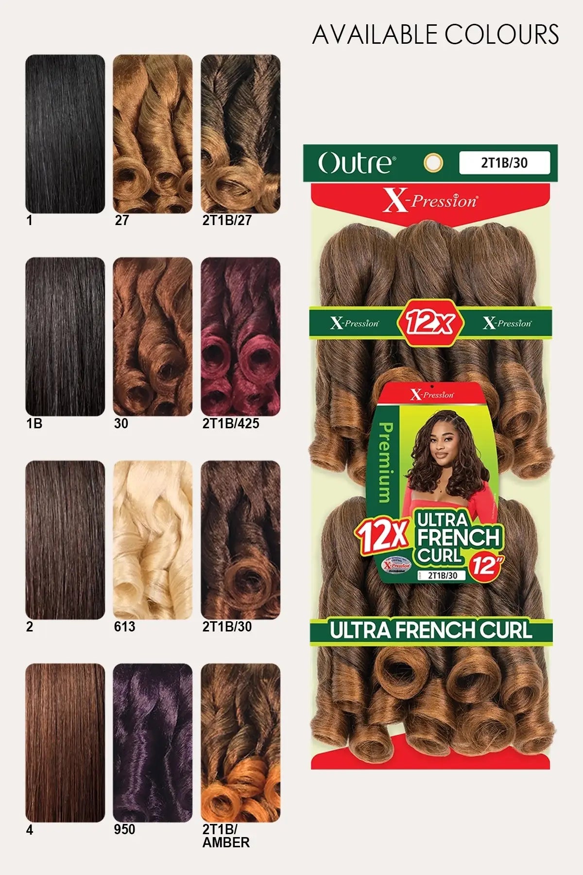 OUTRE X-PRESSION ULTRA FRENCH CURL 12" 12X