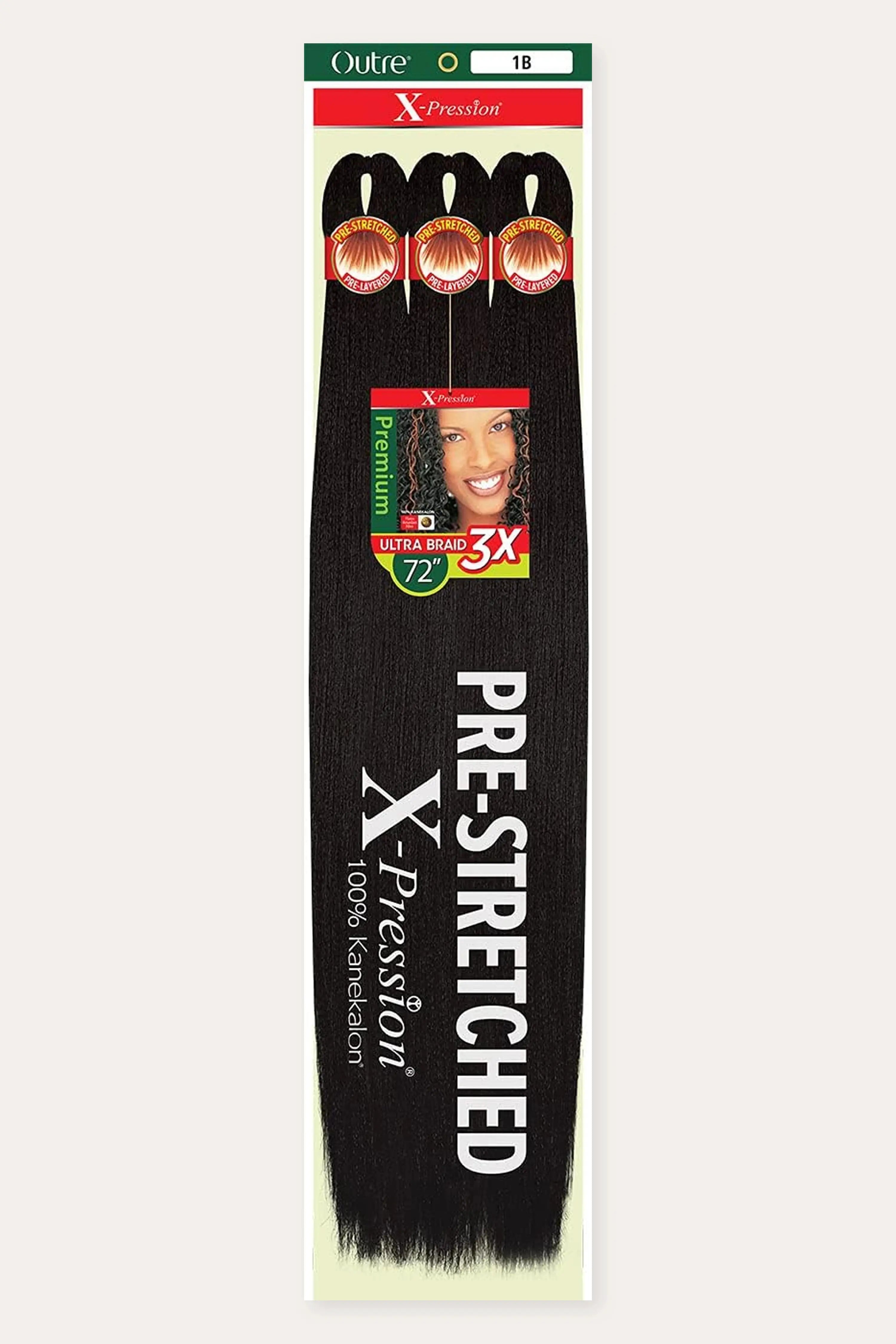 OUTRE 3X X-PRESSION BRAID PRÉ-ÉTIRÉS 72"