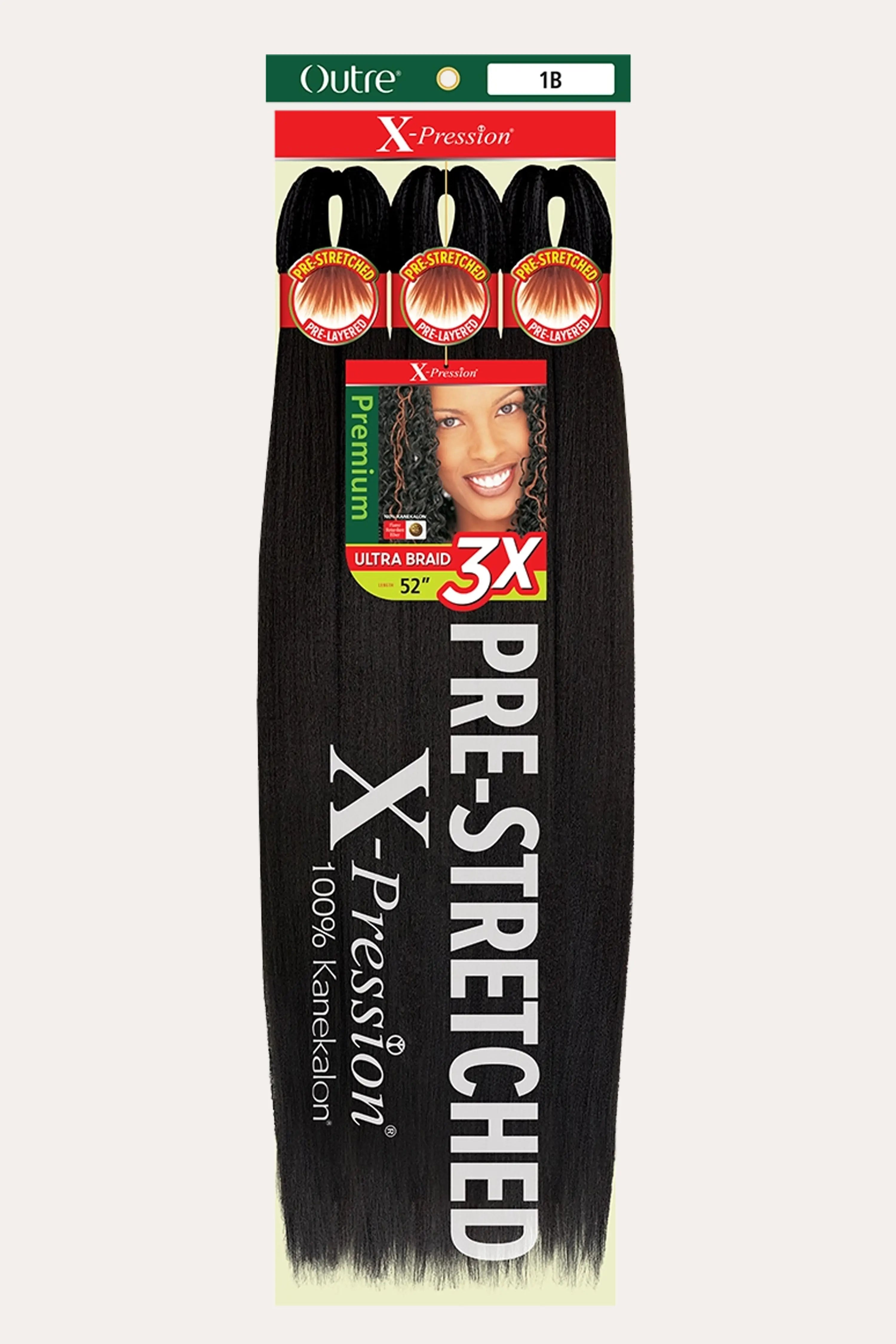 OUTRE 3X X-PRESSION TRESSES ULTRA PRÉ-ÉTIRÉES 52"