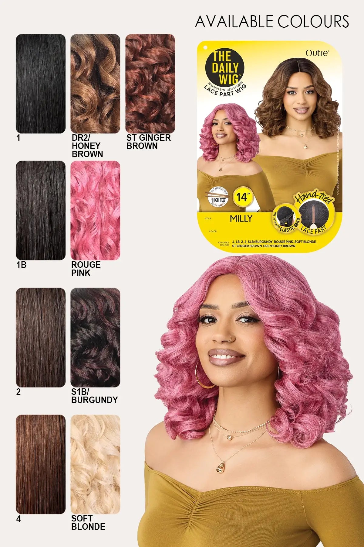 OUTRE THE DAILY LACE WIG - MILLY 14"