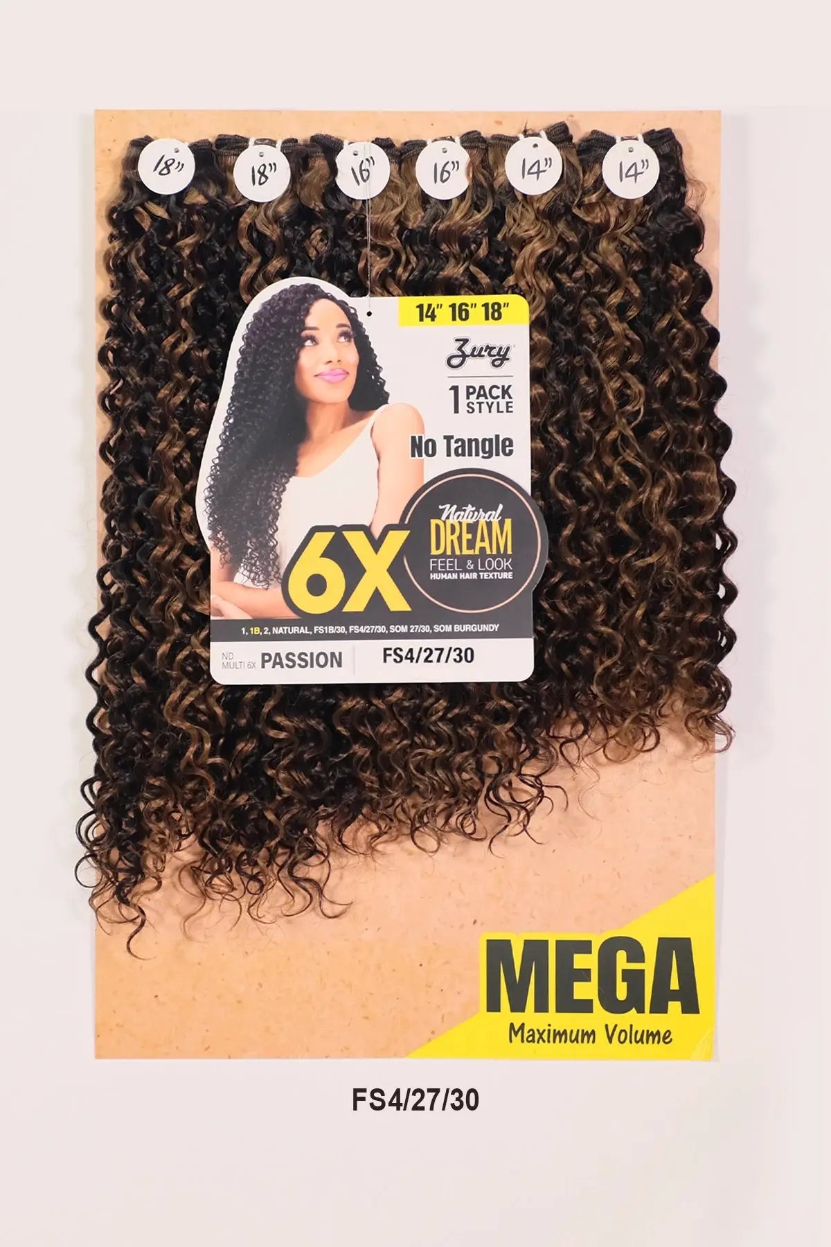 ZURY NATURAL DREAM HAIR WEAVE 6X - PASSION 202224