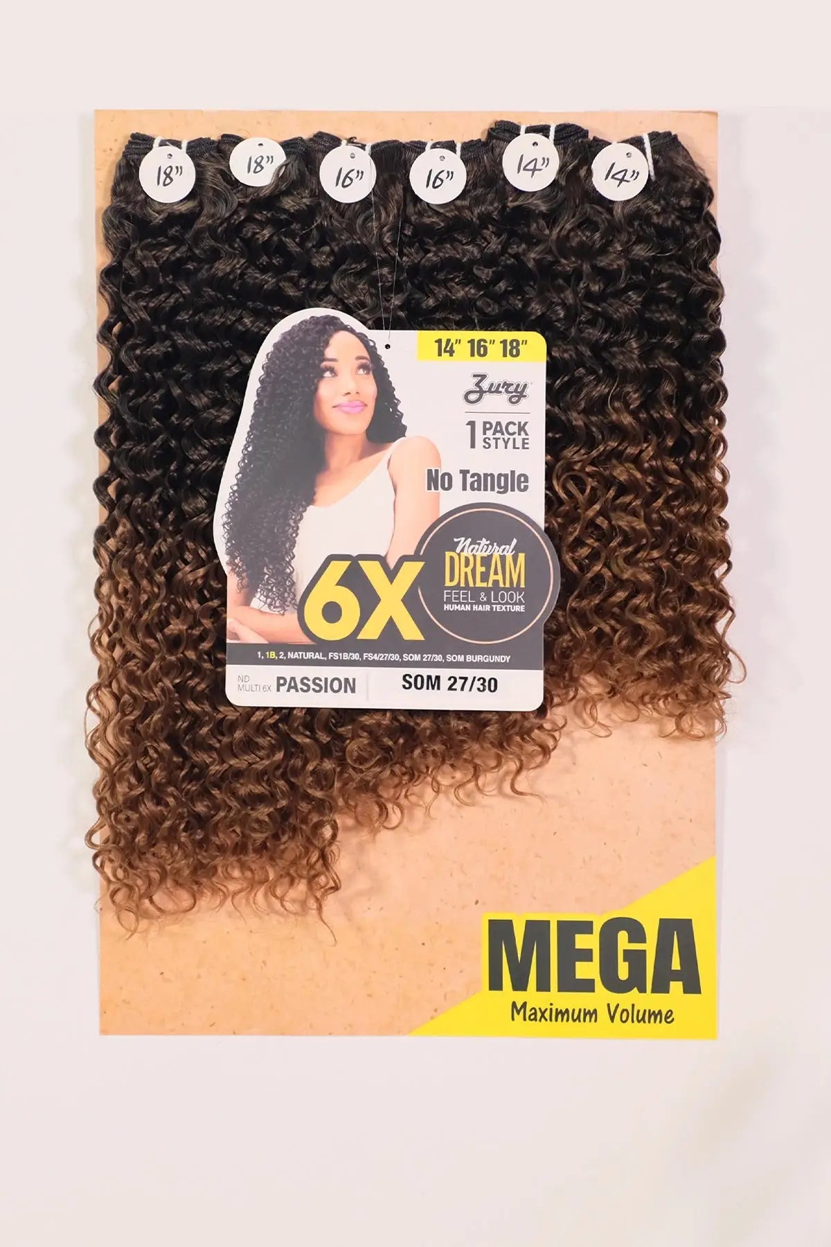 ZURY NATURAL DREAM HAIR WEAVE 6X - PASSION 202224