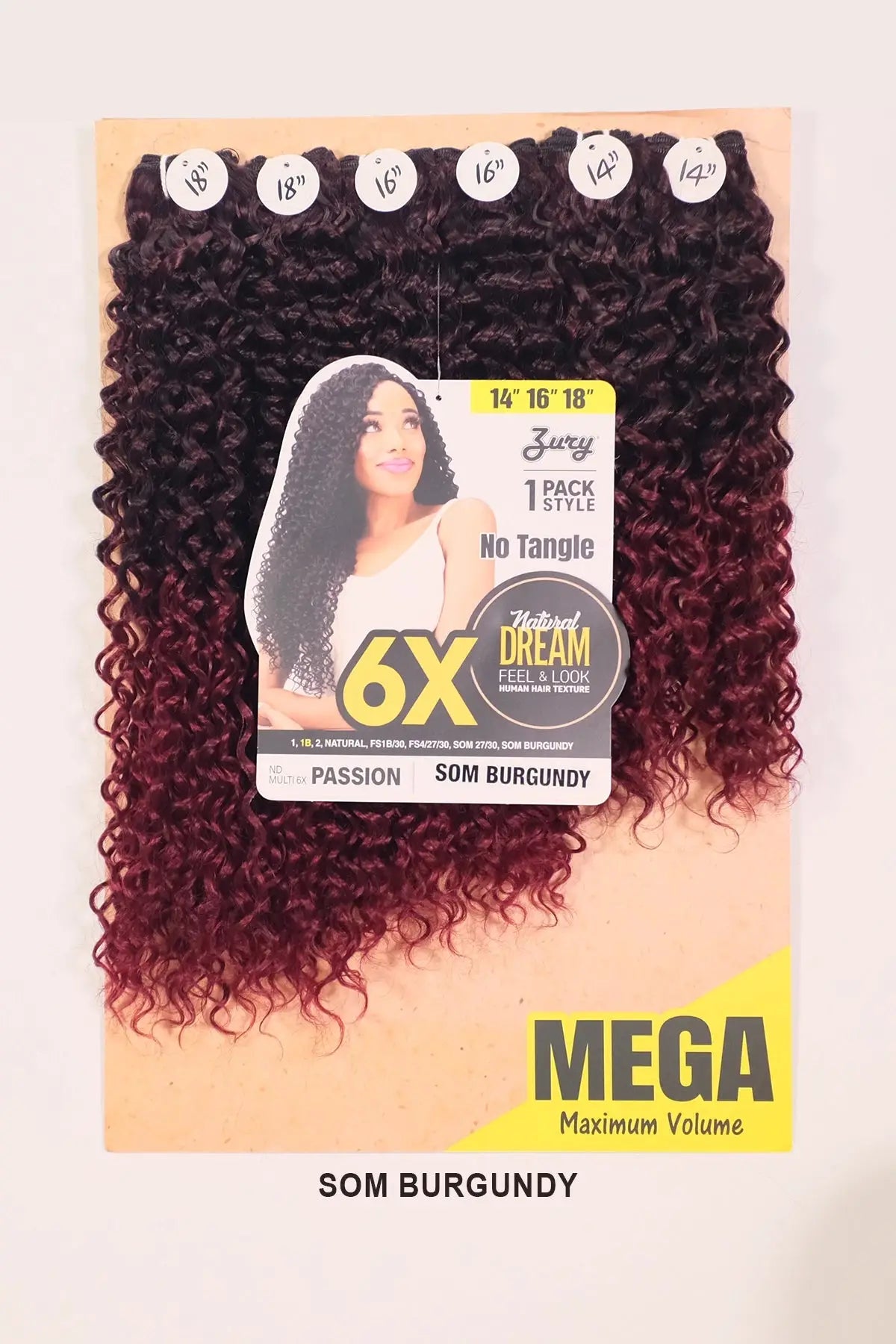 ZURY NATURAL DREAM HAIR WEAVE 6X - PASSION 101214