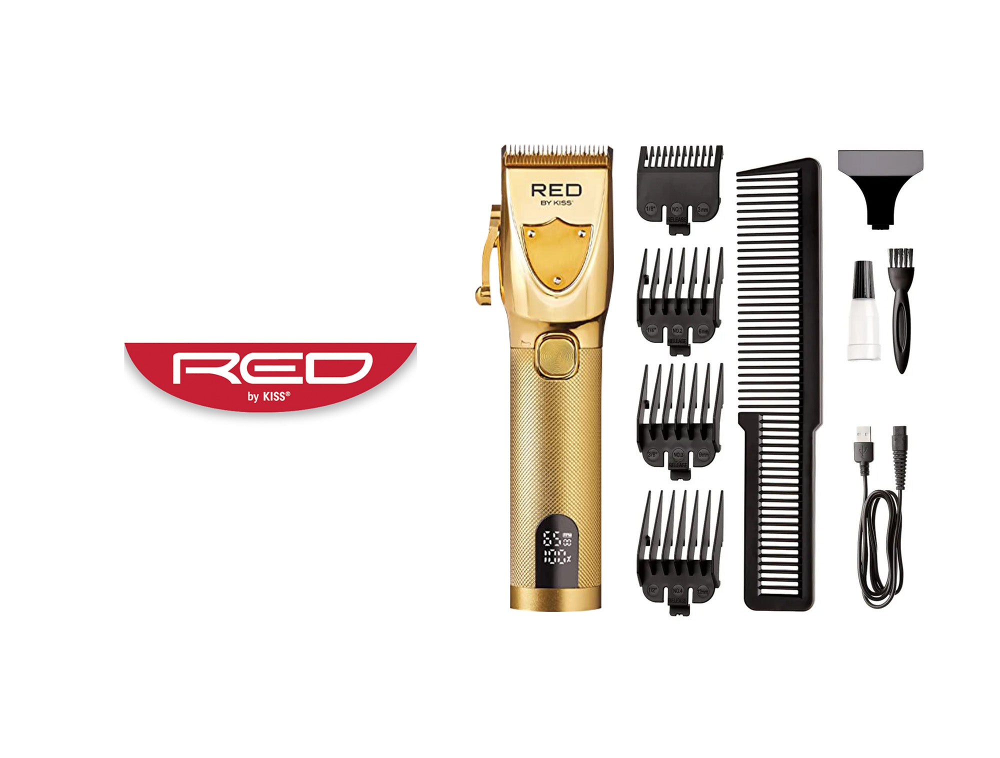 Red Razor Clipper RED BY KISS ULTRA CLEANCUT CORDLESS CLIPPER CC11