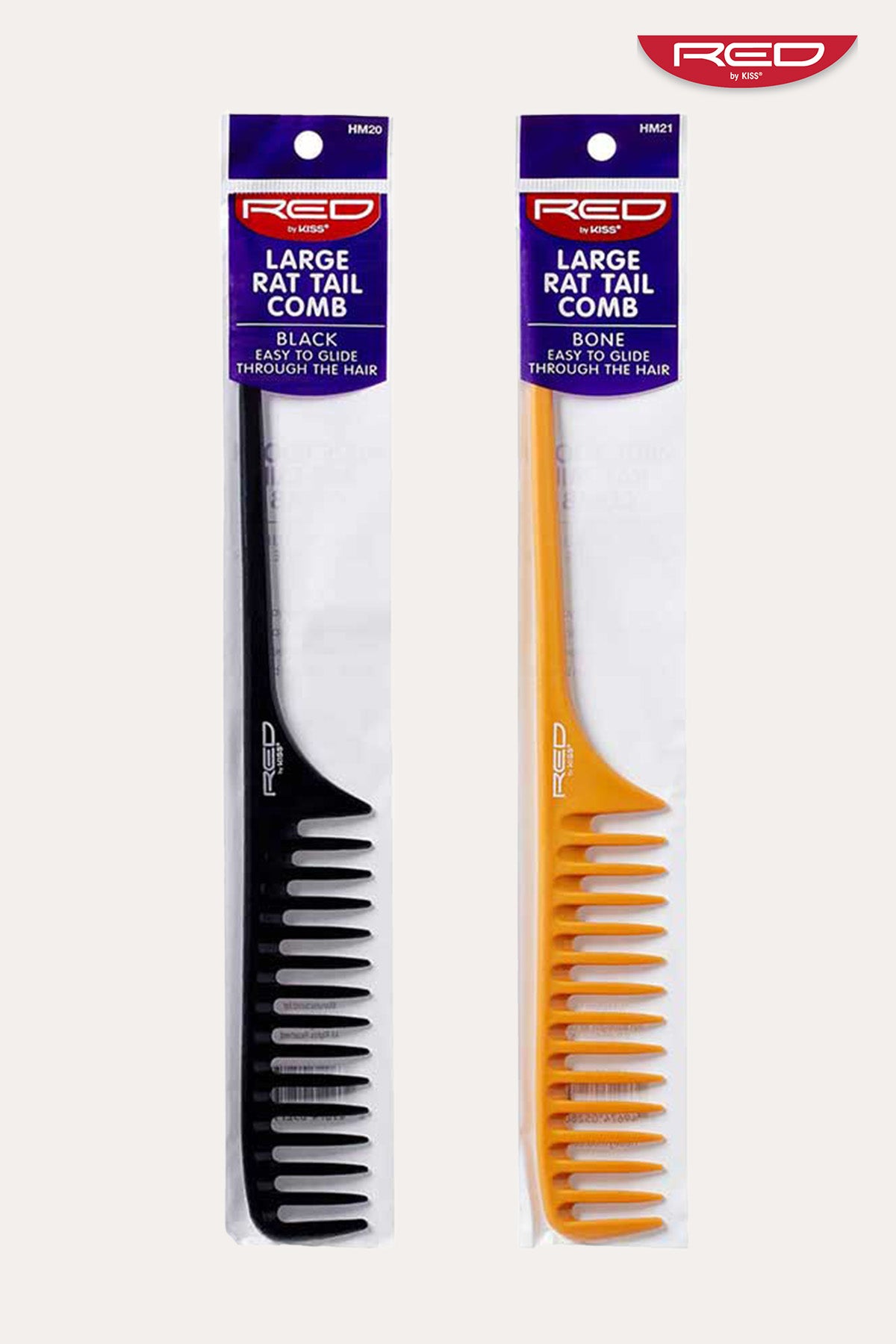 RED LARGE RAT TAIL COMB - BSW BEAUTY CANADA