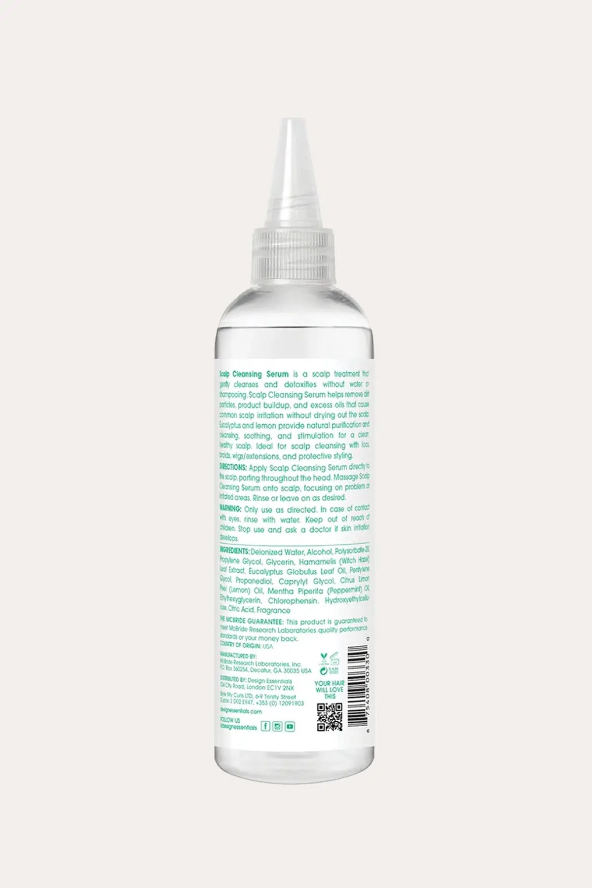 DESIGN ESSENTIALS SOIN DU CUIR CHEVELU SÉRUM NETTOYANT POUR LE CUIR CHEVELU
