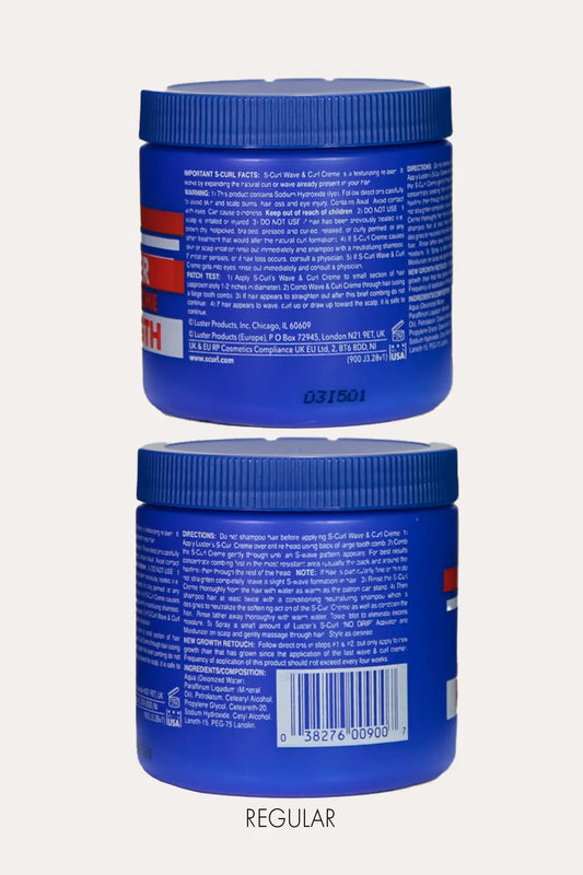 S CURL TEXTURIZER WAVE & CURL HAIR CREAM 15oz S CURL