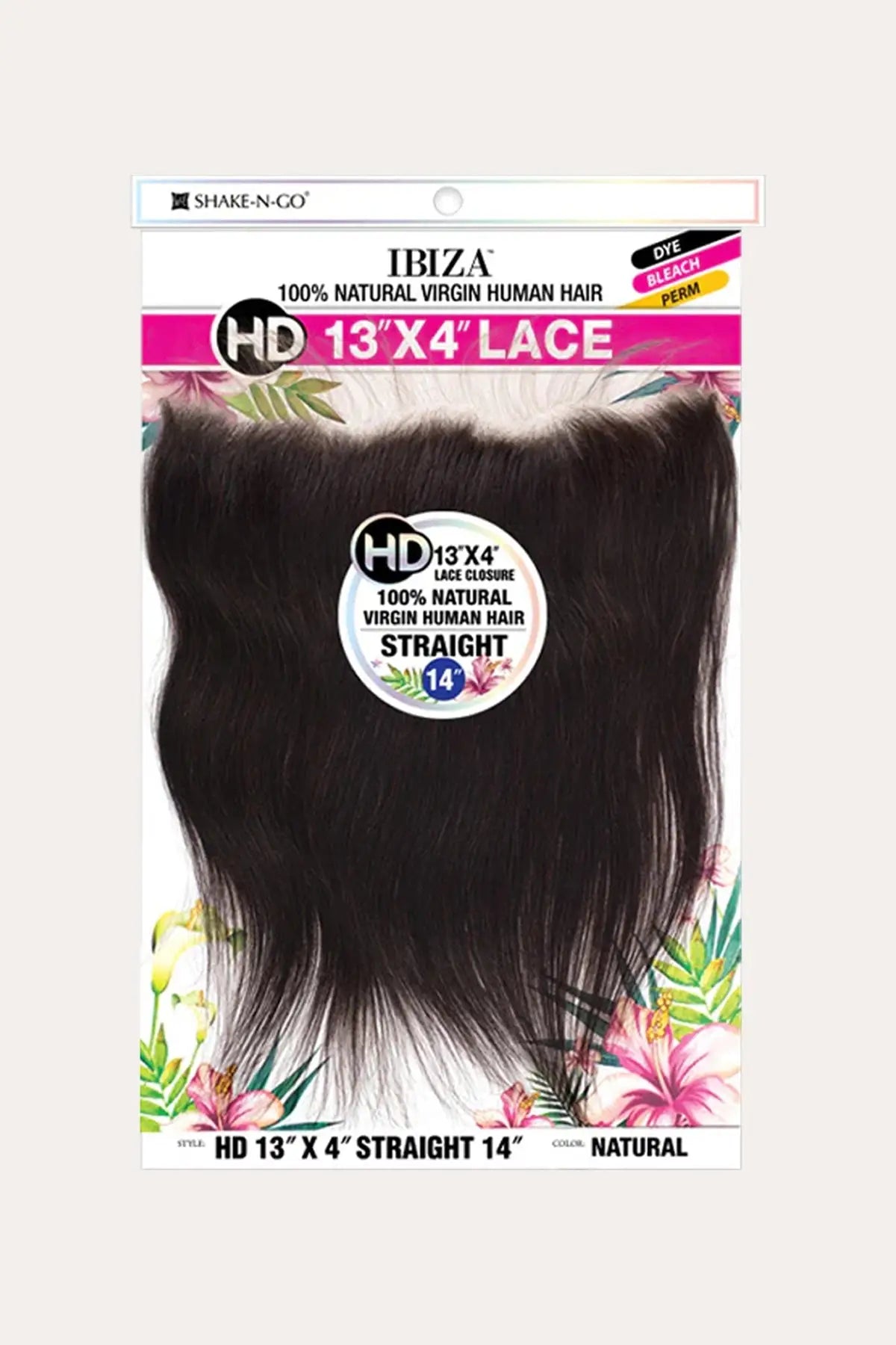 SHAKE N GO IBIZA 13 x 4" HD LACAGE FRONTAL LISSE