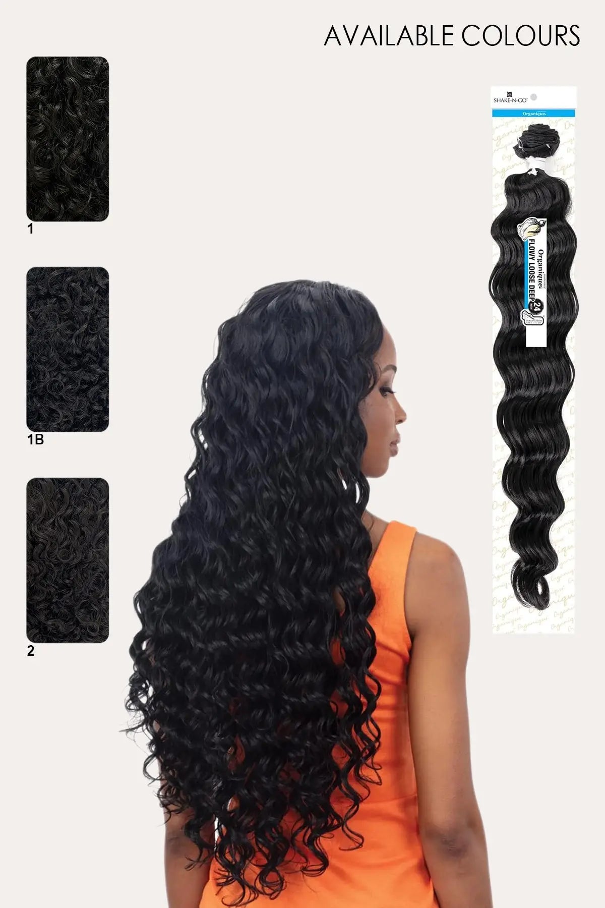 SHAKE N GO ORGANIQUE FLOWY LOOSE DEEP 24"