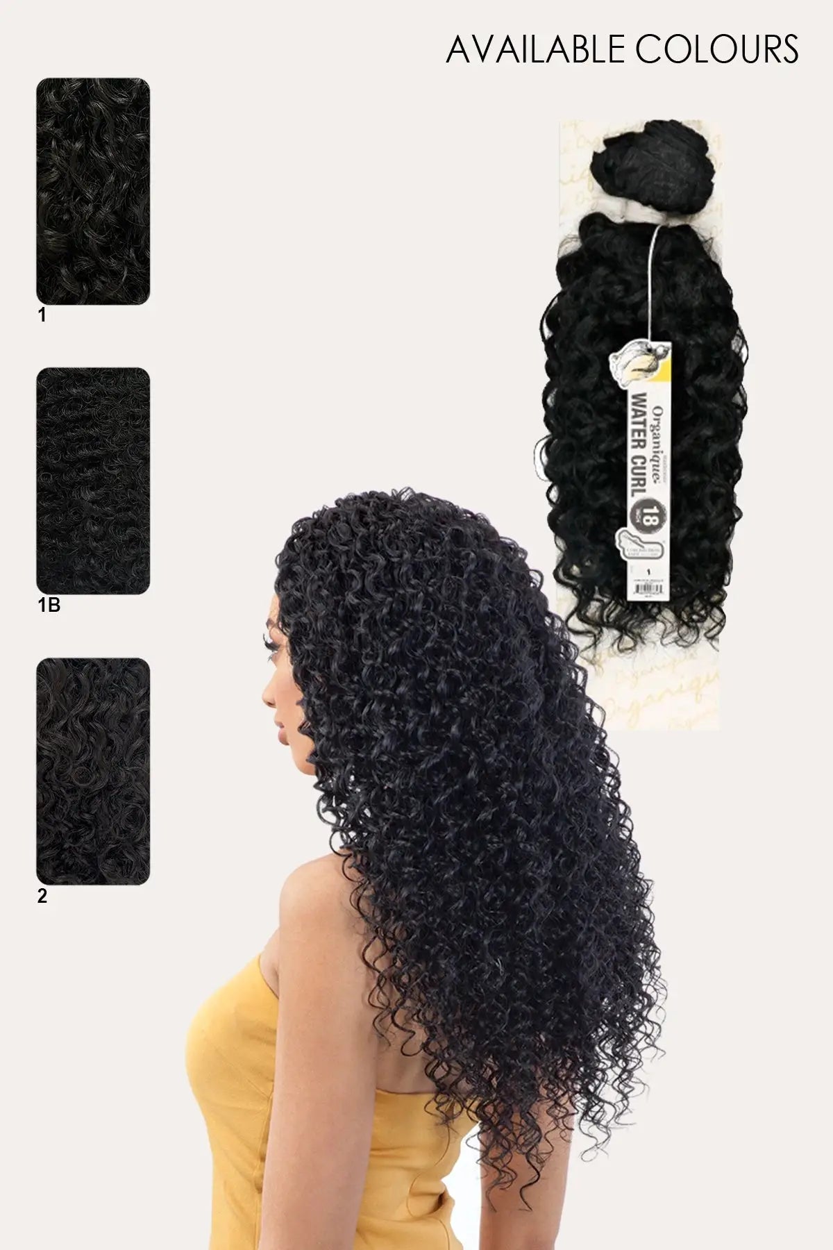 SHAKE N GO ORGANIQUE TISSAGE EAU BOUCLÉE 18"