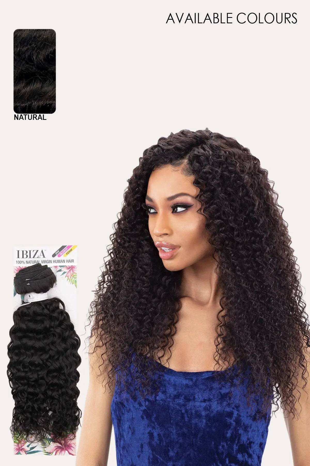 SHAKE N GO TISSAGE DE CHEVEUX HUMAINS VIERGES IBIZA BOUCLES ESPAGNOLES