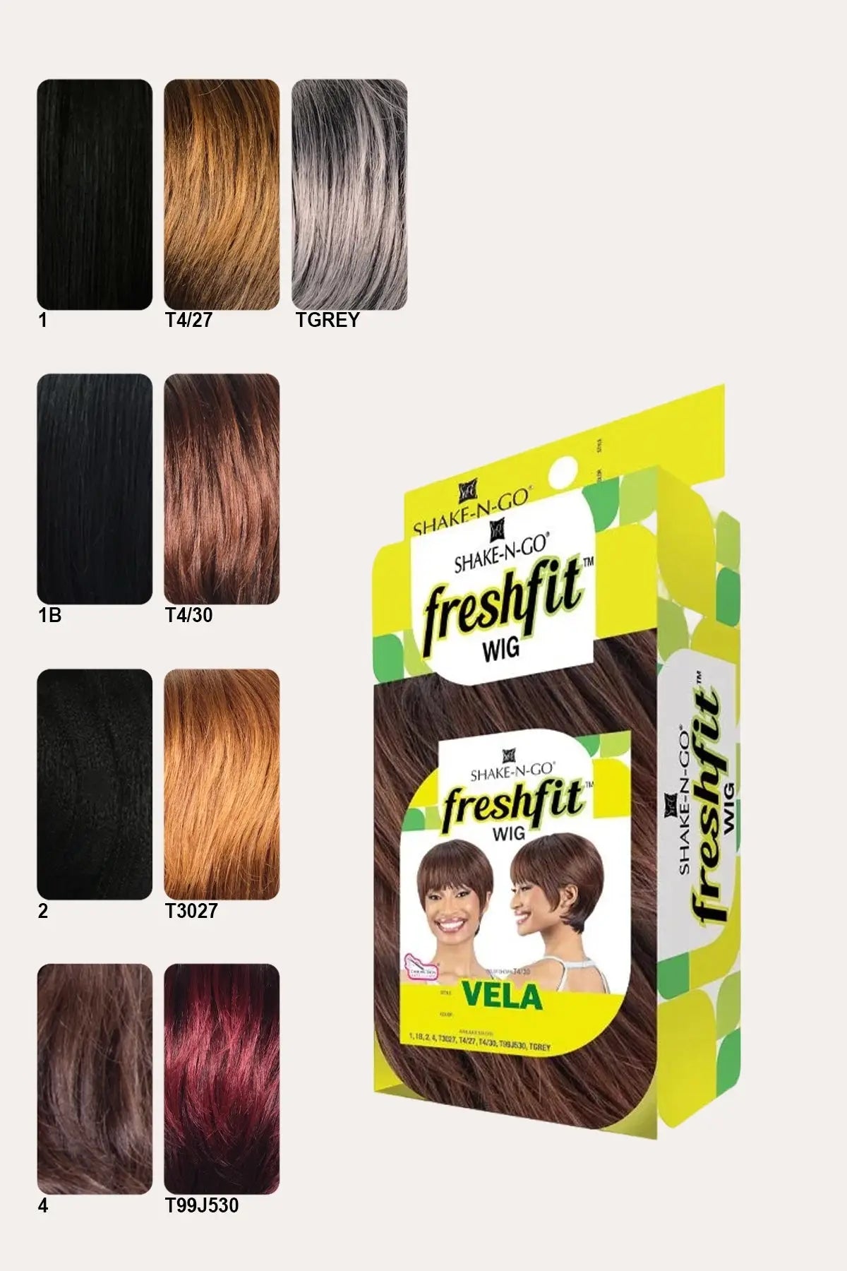 SHAKE N GO FRESHFIT FULL CAP WIG - VELA