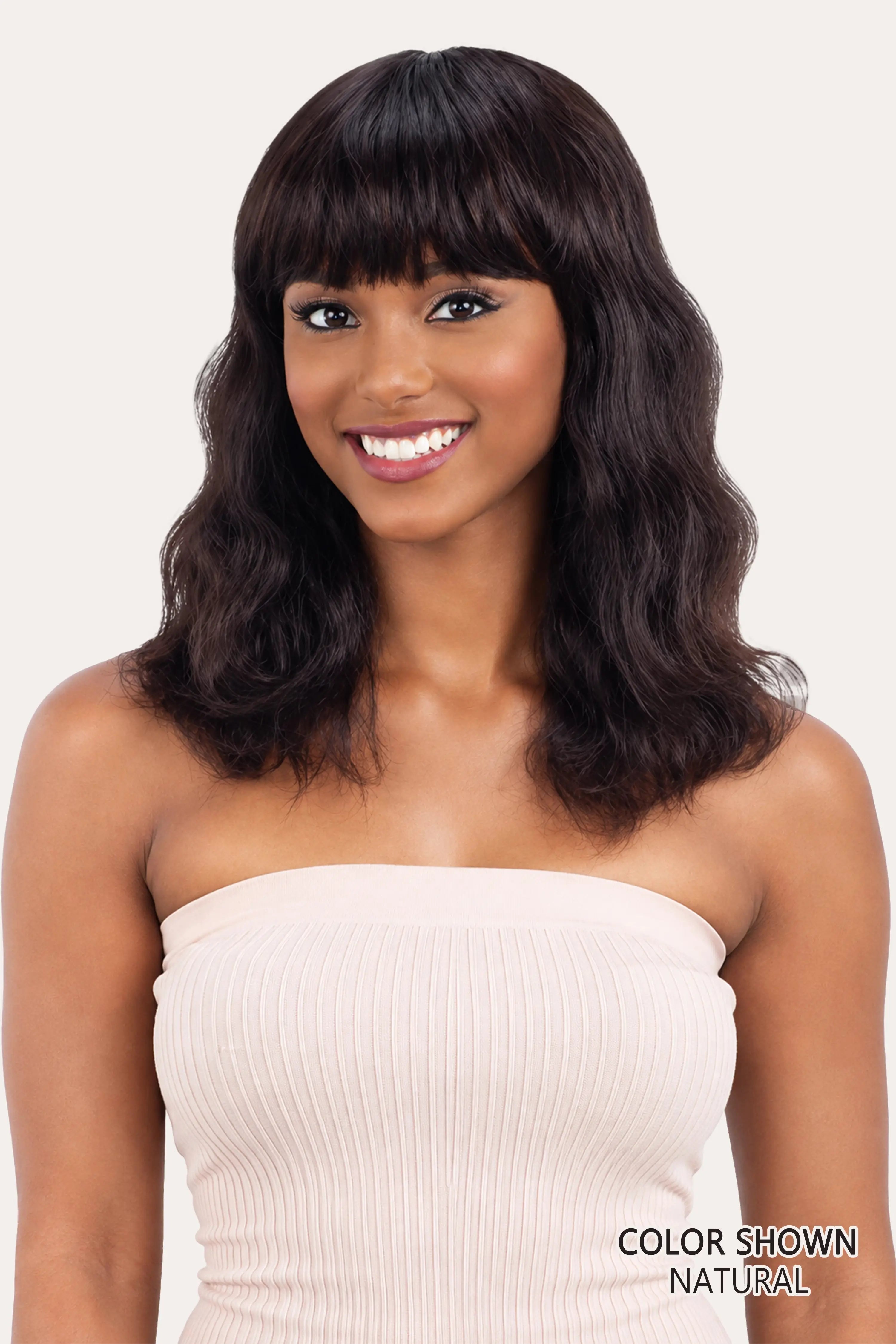 PERRUQUE HAUT DE GAMME CHEVEUX 100% HUMAINS BRÉSILIENS ONDULATION S - SHAKE N GO NAKED (S)