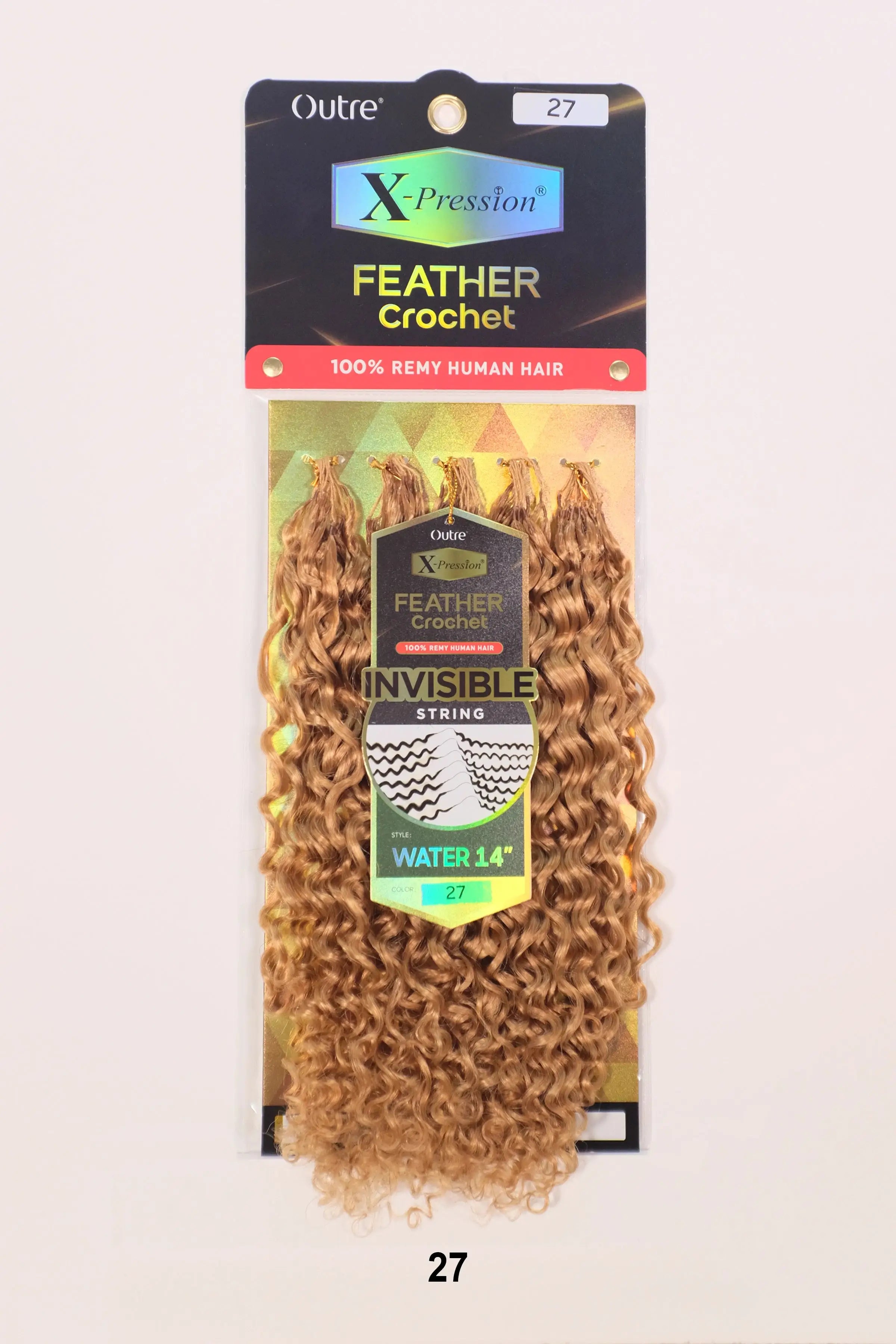 OUTRE X-PRESSION HUMAN FEATHER CROCHET WATER 14"