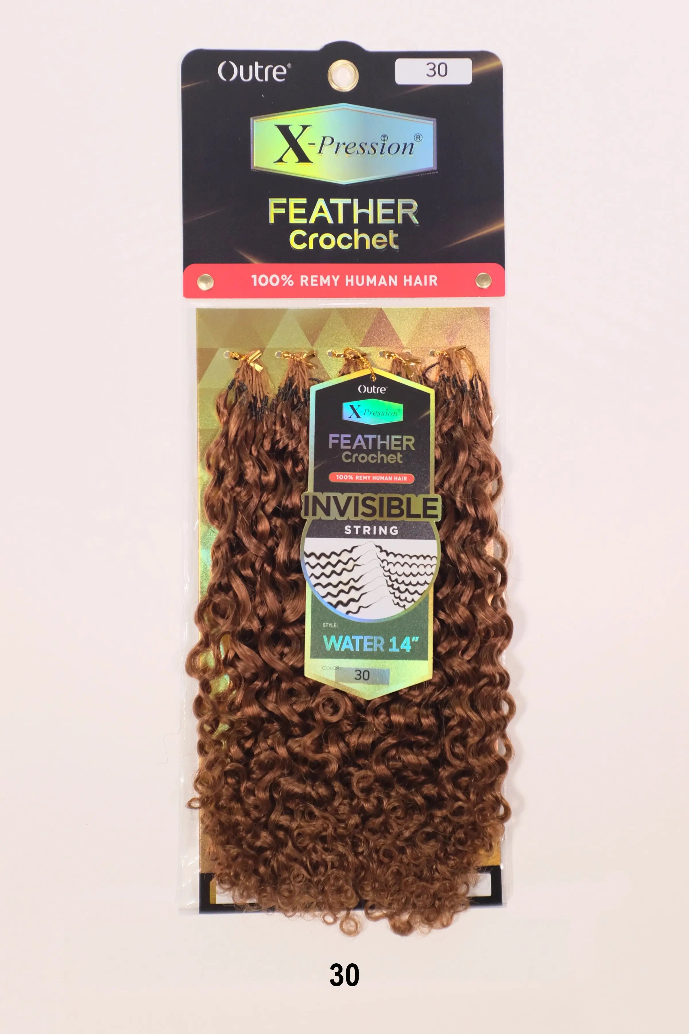 OUTRE X-PRESSION HUMAN FEATHER CROCHET WATER 14"