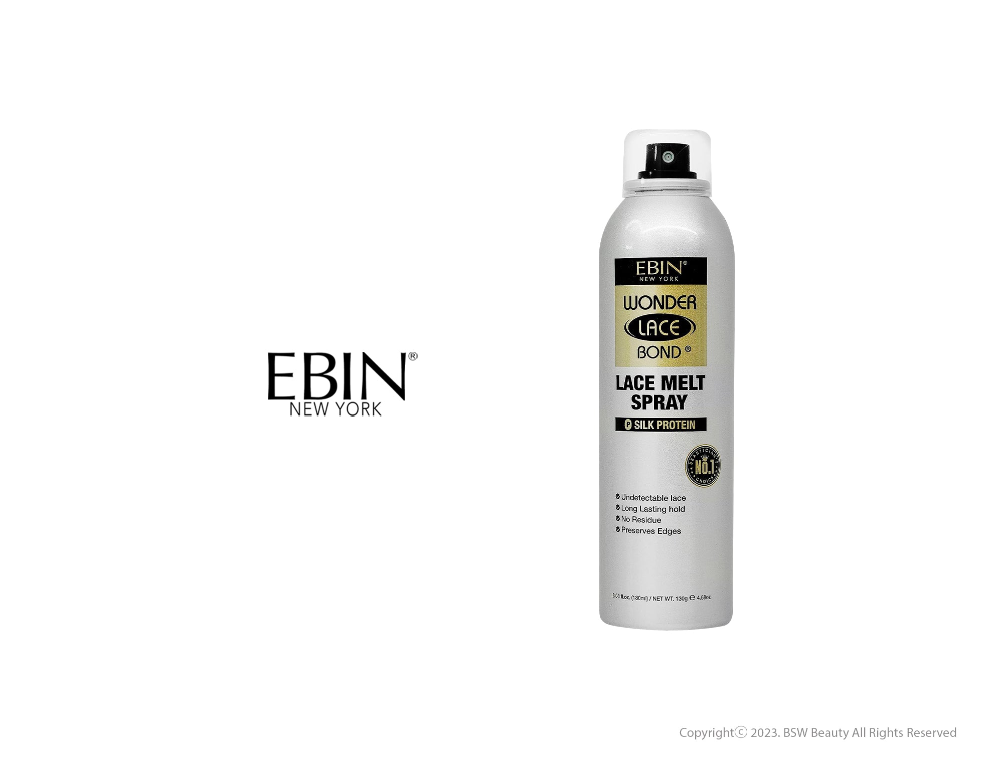 Ebin - Wonder Lace Bond Lace Melt Spray- Silk Protein 6.34oz