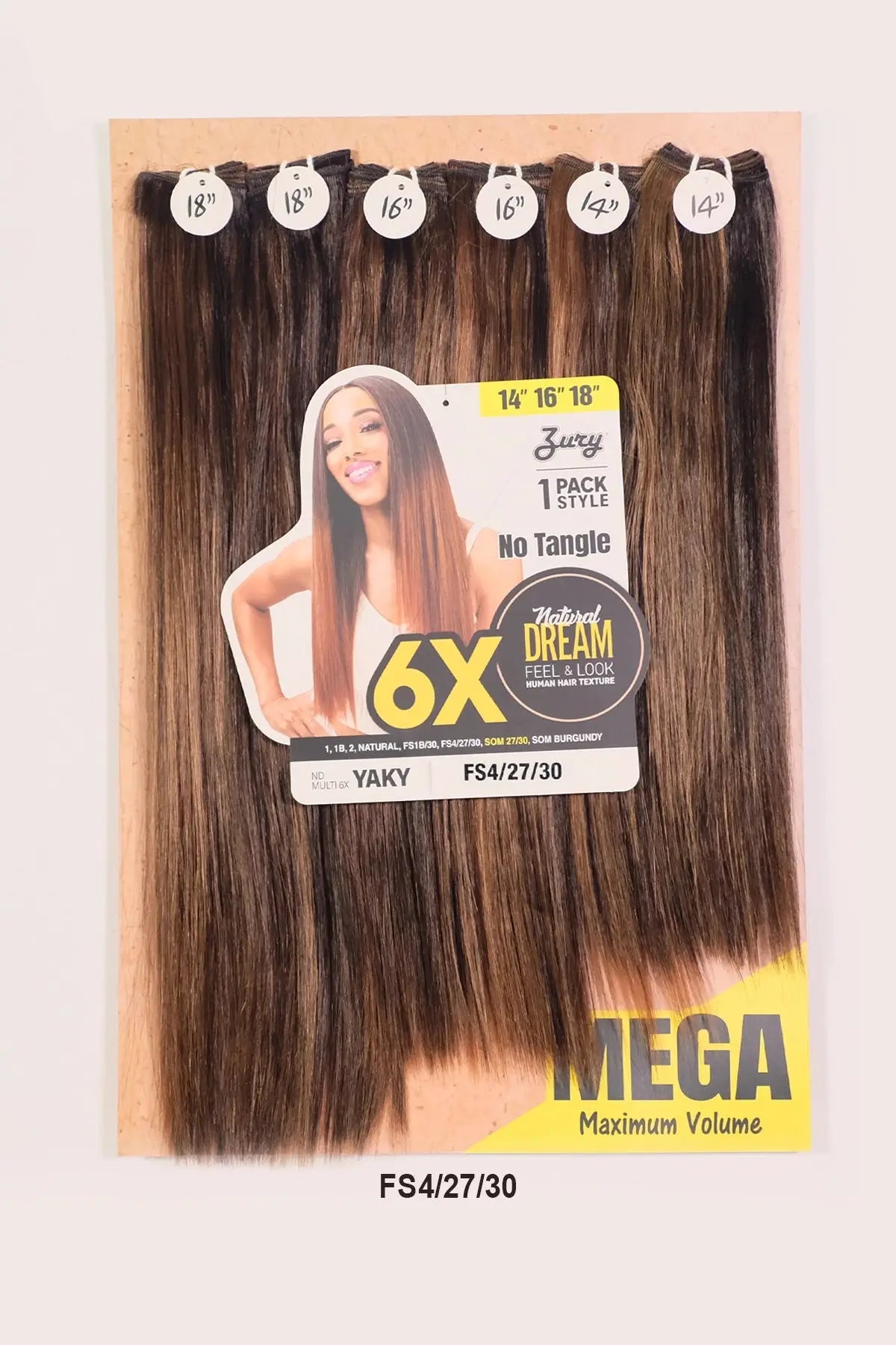 ZURY NATURAL DREAM HAIR WEAVE 6X - YAKY 101214