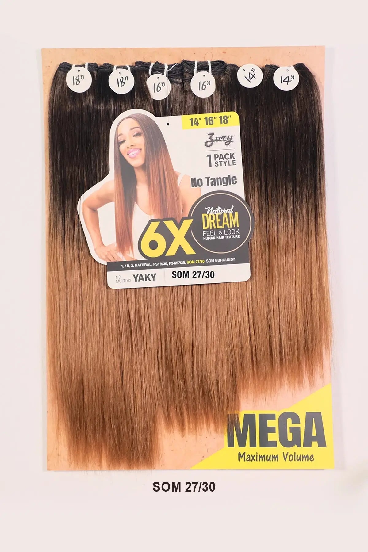 ZURY NATURAL DREAM HAIR WEAVE 6X - YAKY 182022