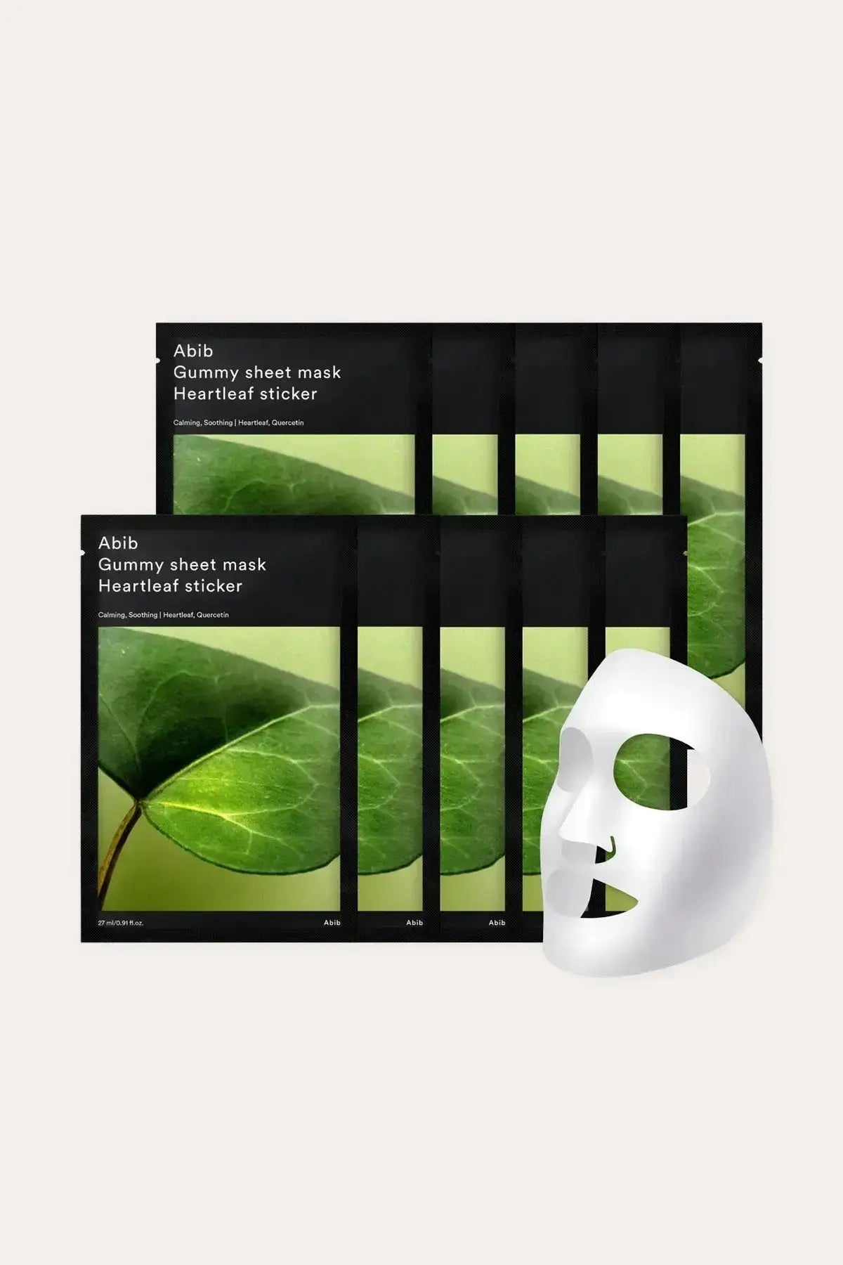 ABIB GUMMY SHEET MASK HEARTLEAF STICKERㅣSOOTHING MASK FOR SENSITIVE ...