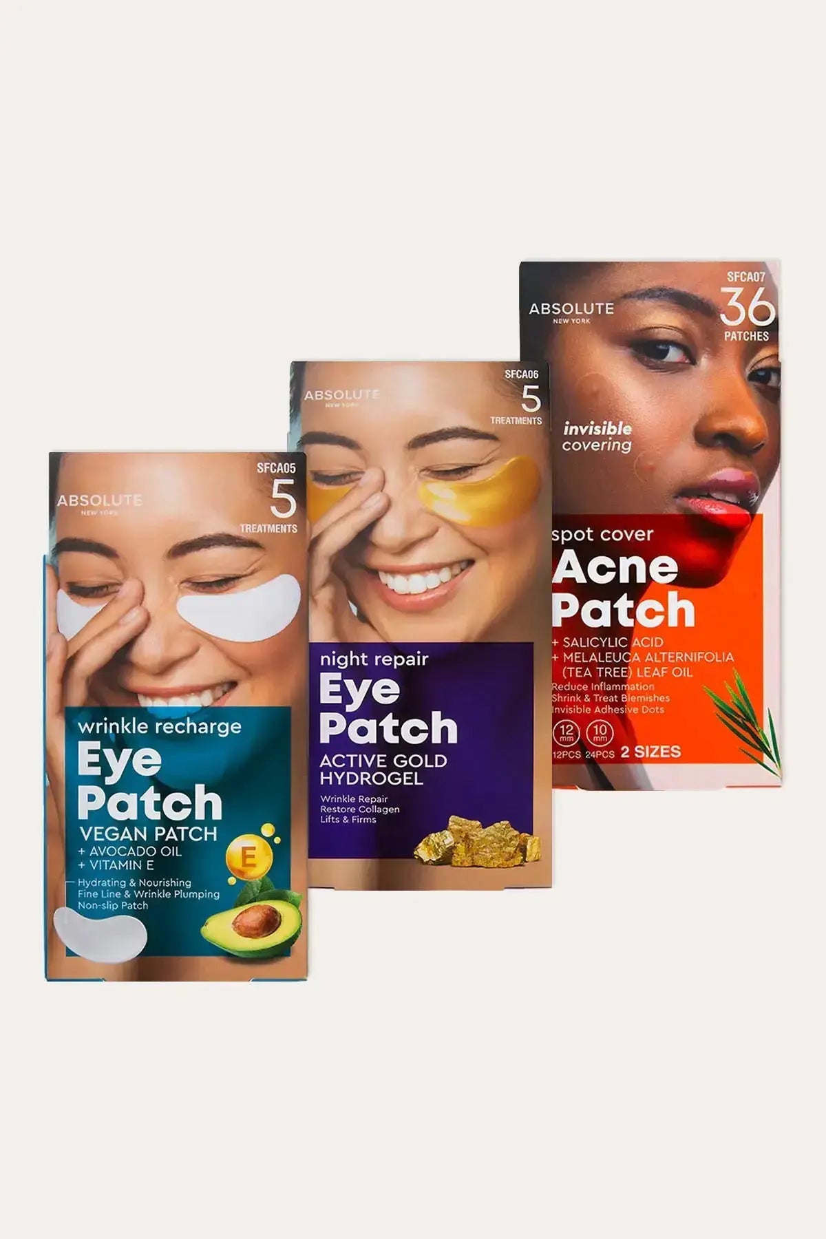 Absolute Resolve Patch ABSOLUTE NEW YORK PATCHㅣCRUELTY FREE EYEㅣVITAMIC EㅣLUXURY GOLDㅣ ...