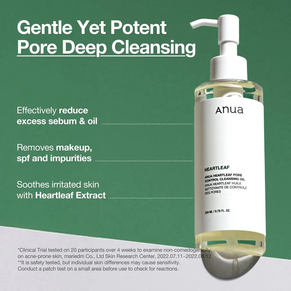 ANUA HEARTLEAF HUILE DÉMAQUILLANTE CONTRÔLE DES PORES 200 mlㅣMEILLEURE ...