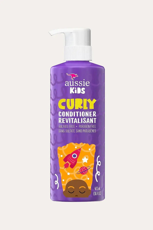 Aussie Kids Curly Deep Conditioner for Soft Hair 475mL (16 FL OZ) - Hydrating Conditioner for Kids with Pump Dispenser, Sulfate Free, Paraben Free, Dye Free Formula