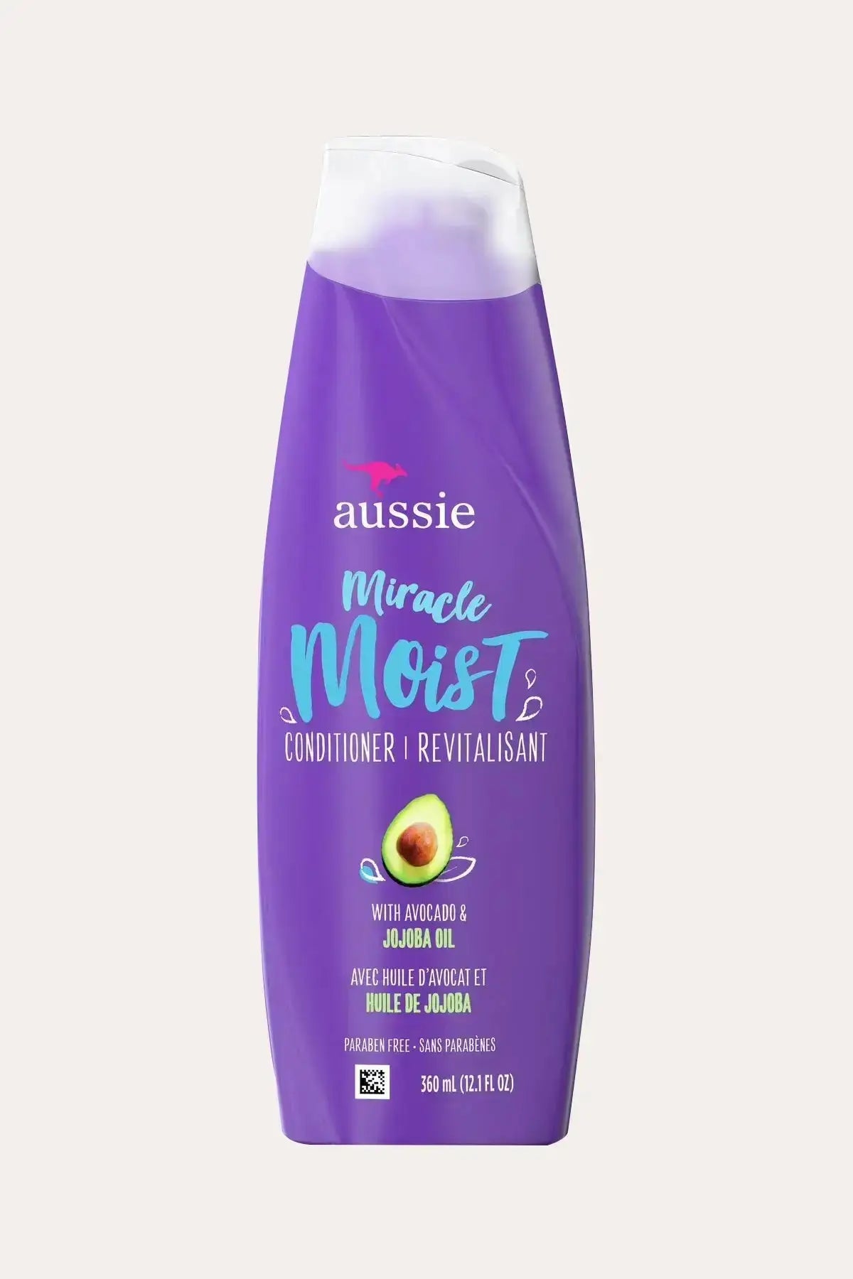 Aussie Miracle Moist Cruelty-Free Moisturizing Conditioner 360mL - Hair Conditioner Detangling with Daily Hydration Boost, Avocado and Jojoba Oil, Paraben Free for Dry Hair