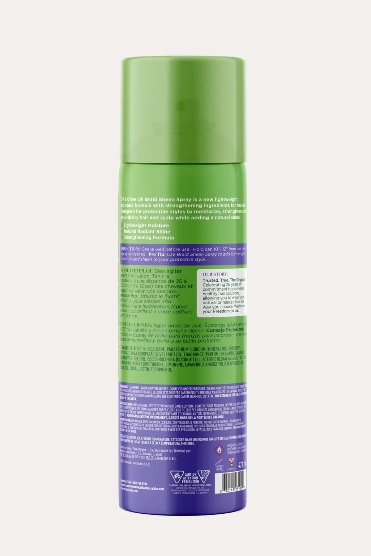 ORS OLIVE OIL BRAIDZONE BRAID SHEEN SPRAY 10oz