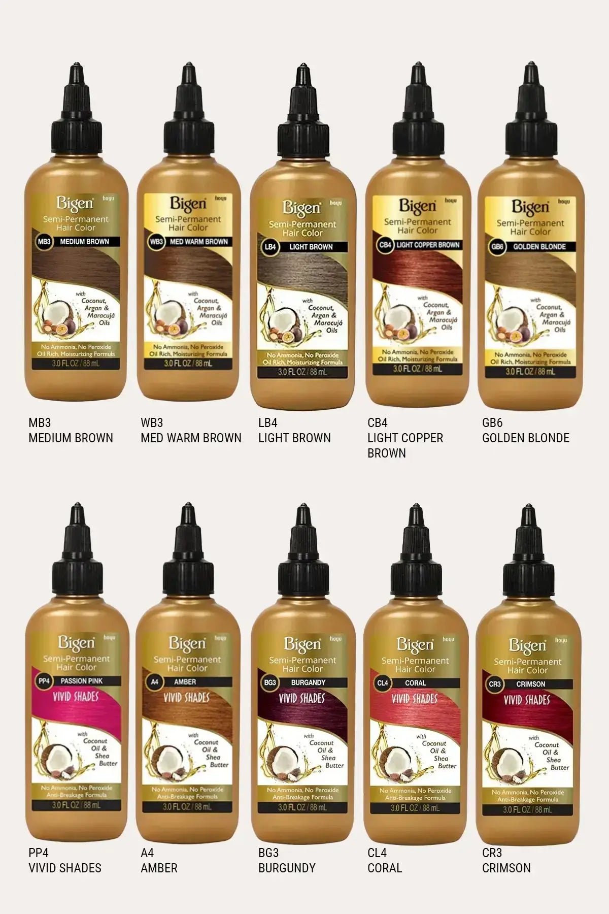 Wb3 Color Code BIGEN SEMI-PERMANENT HAIR COLORSㅣAMMONIA FREE FOR GRAY COVERAGEㅣNON ...
