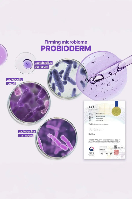 Bioheal BOH 3D Lifting Ampoule - Best Korean Lifting Product with Firming Microbiome Probioderm, Lactobacillus Plantarum Reuteri Rhamnosus, Korean Patent Certificate Included