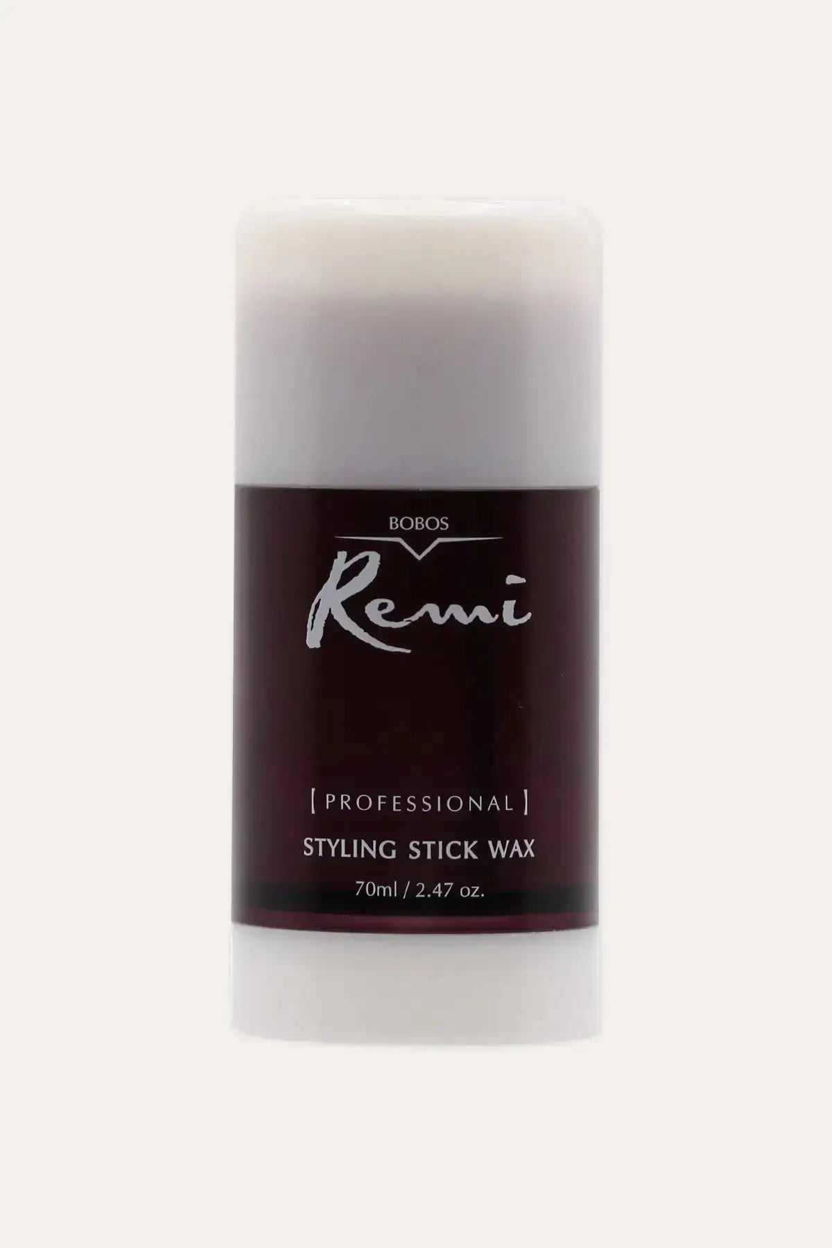 Bobos Remi Styling Stick Wax 70ml (2.47 oz) - Best Hair Wax Stick with Flexible Firm Hold, Professional Styling Stick Wax for All Hair Types, Dark Brown Twist-Up Container with Clear Cap